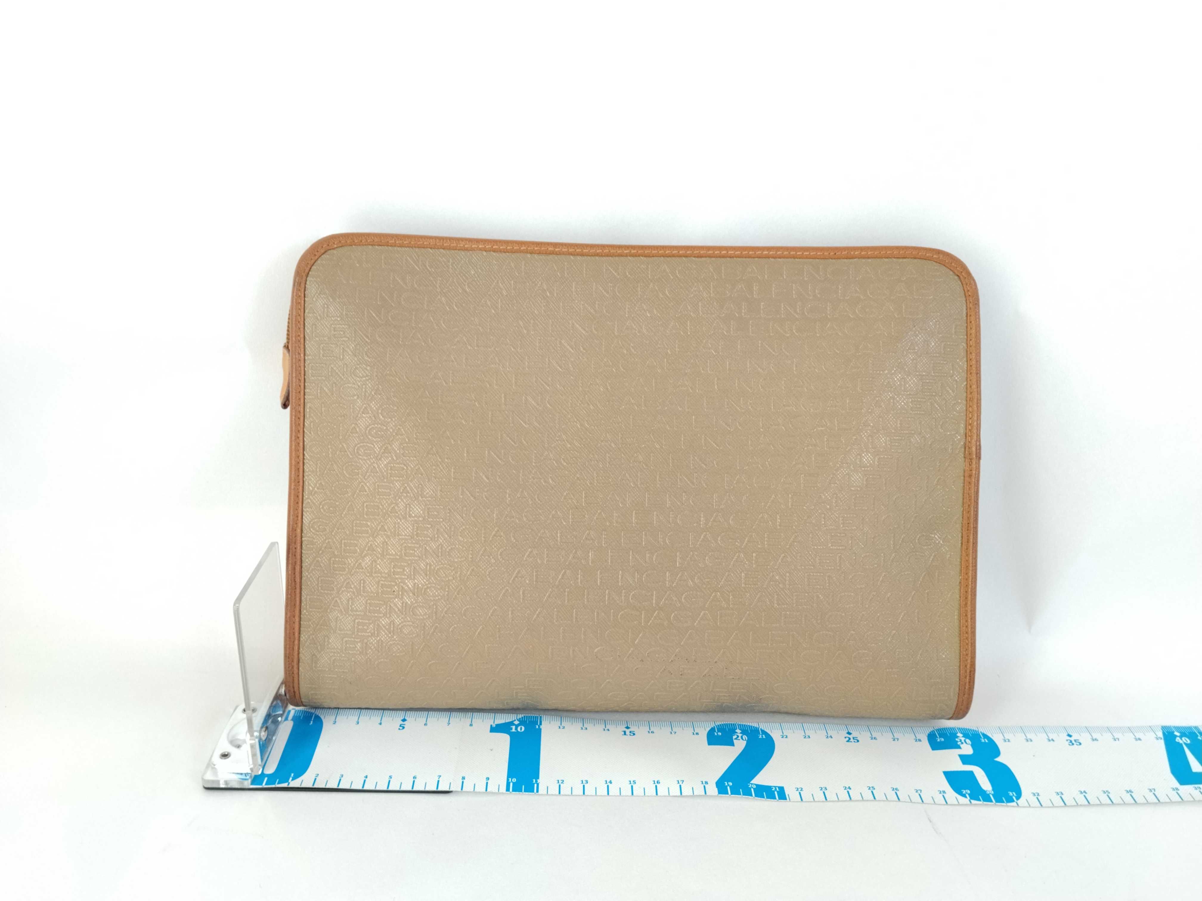 Clutch Bag Beige Brown Clutch Bag — view 2