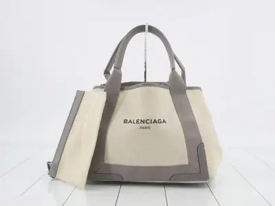 Navy Cabas S Handbag