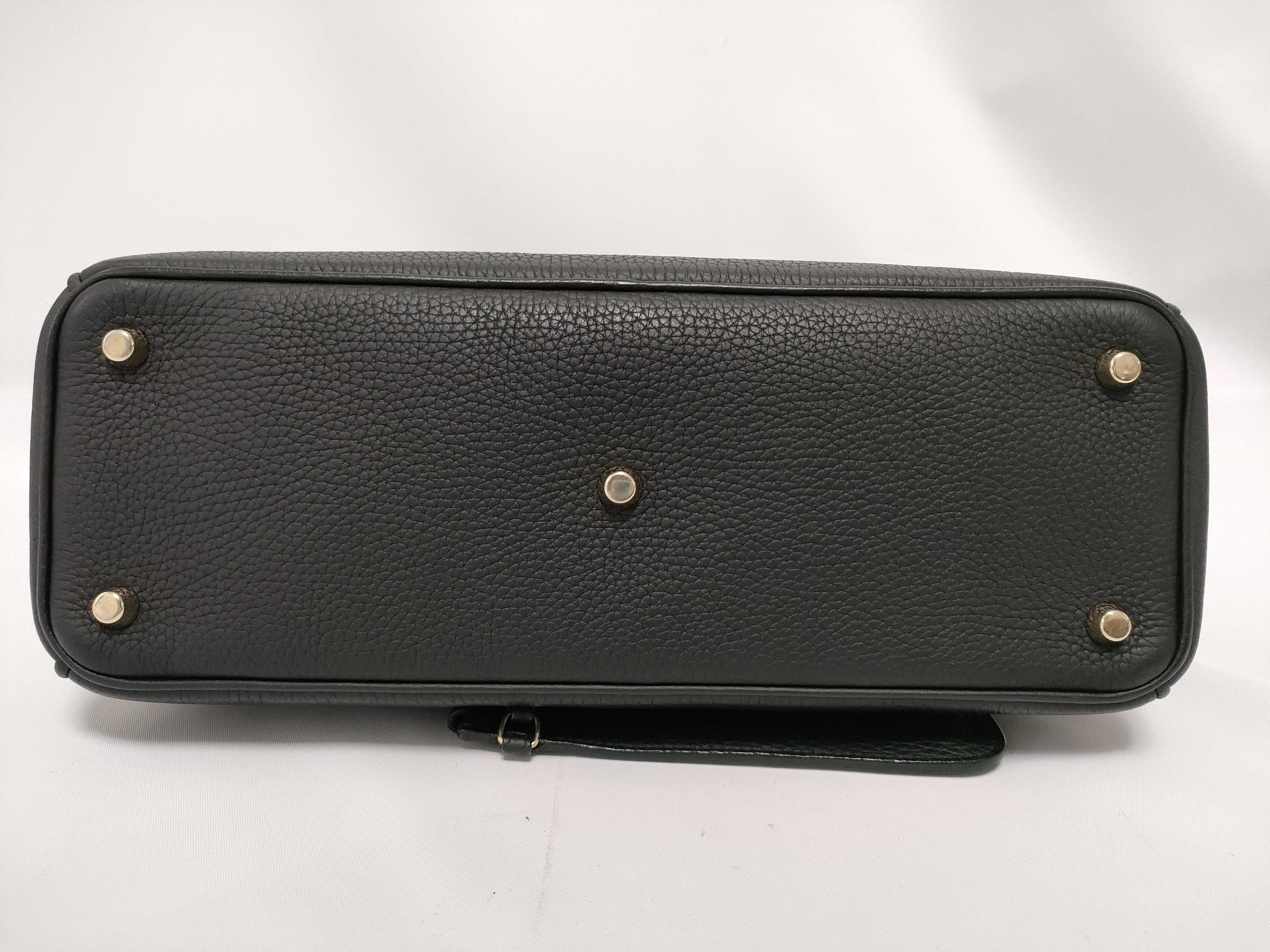 Diorissimo Black Grained Calf Leather Medium Handbag — view 3