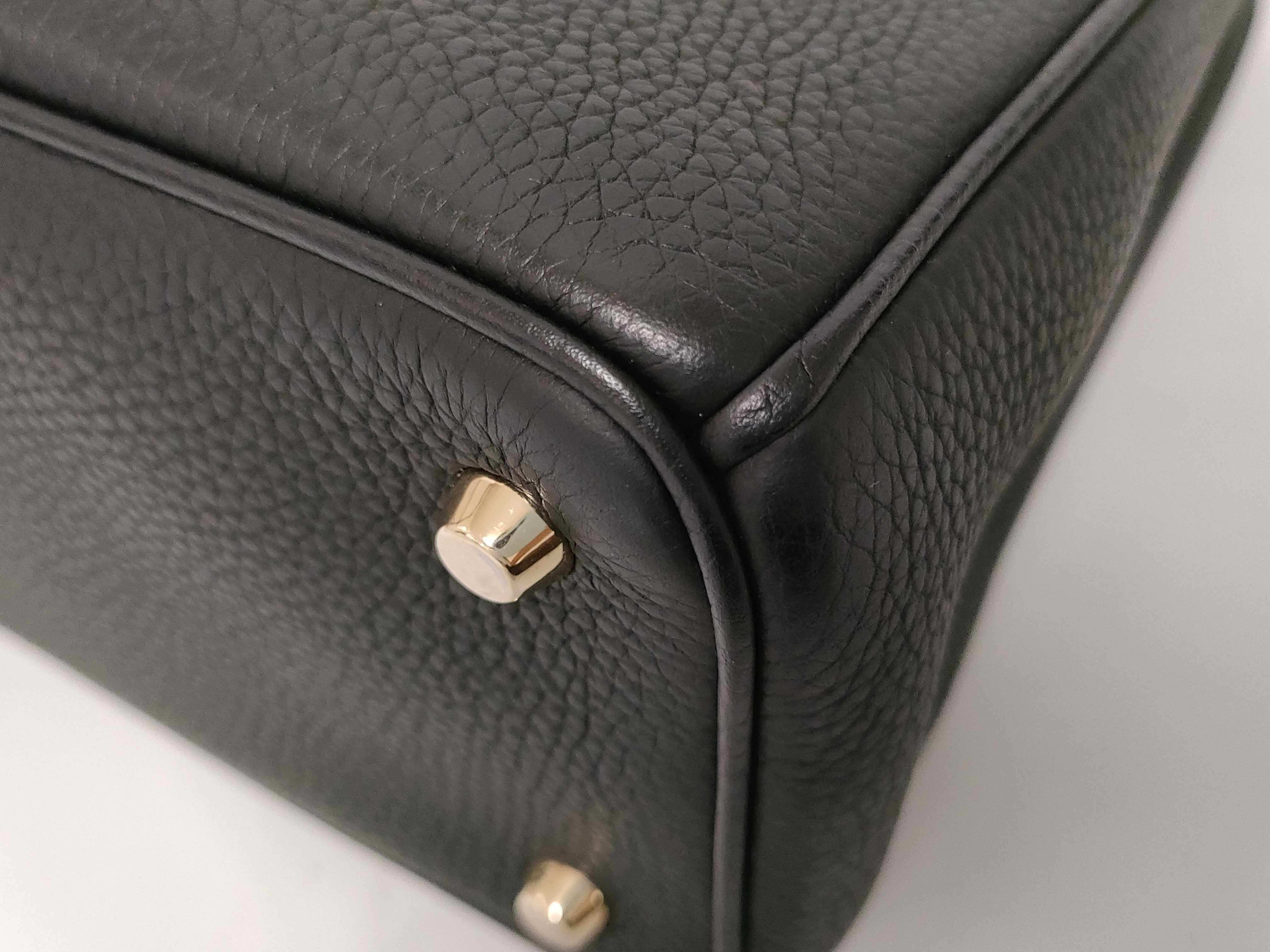 Diorissimo Black Grained Calf Leather Medium Handbag — view 4