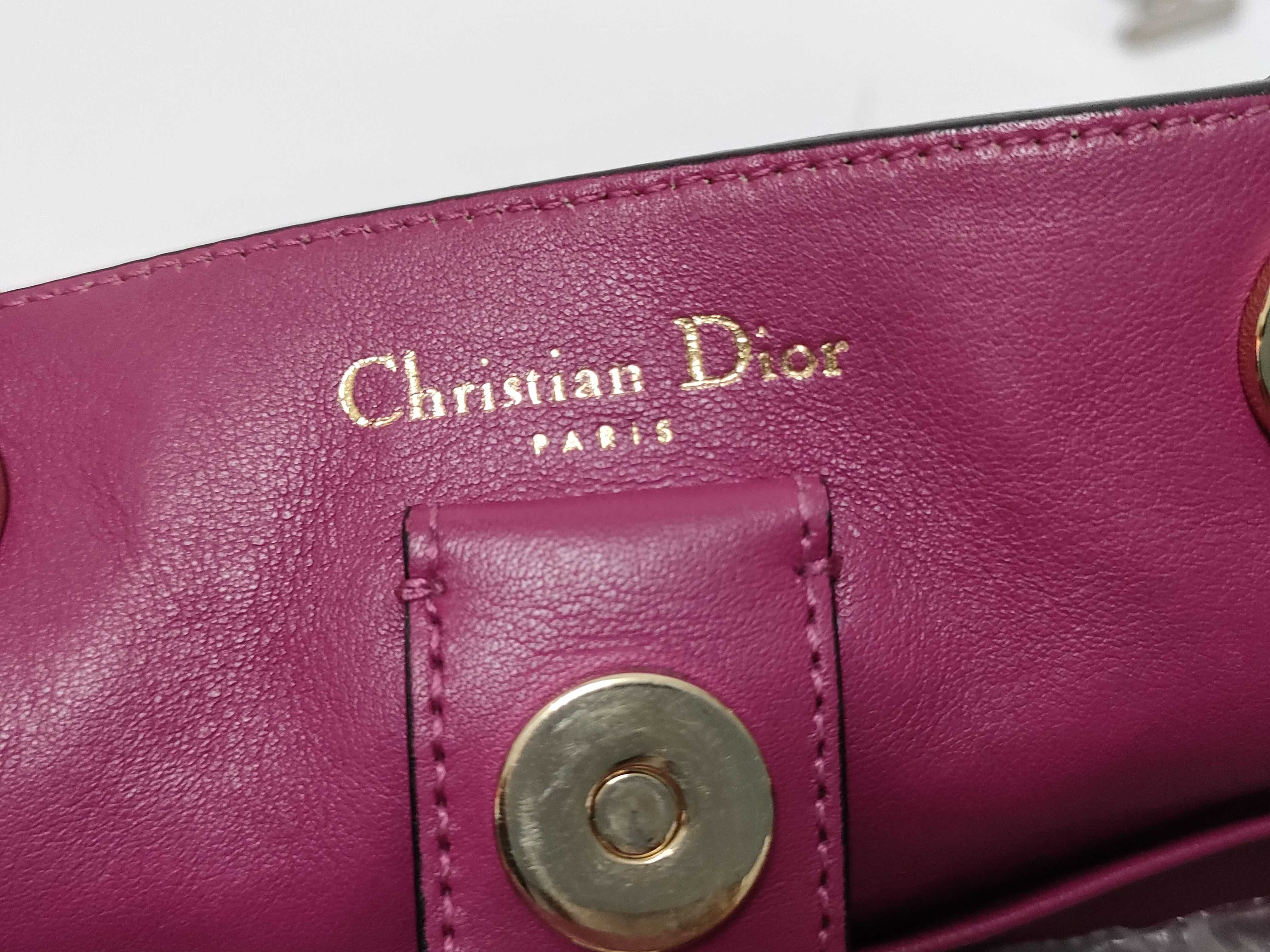 Diorissimo Black Grained Calf Leather Medium Handbag — view 9