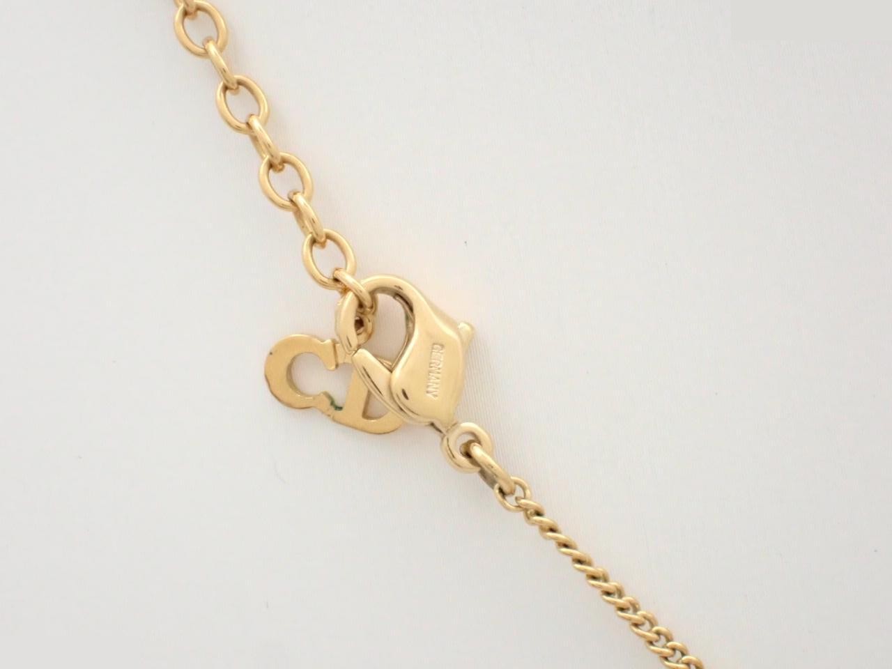 Necklace with stone, chain approximately 45cm long — view 2