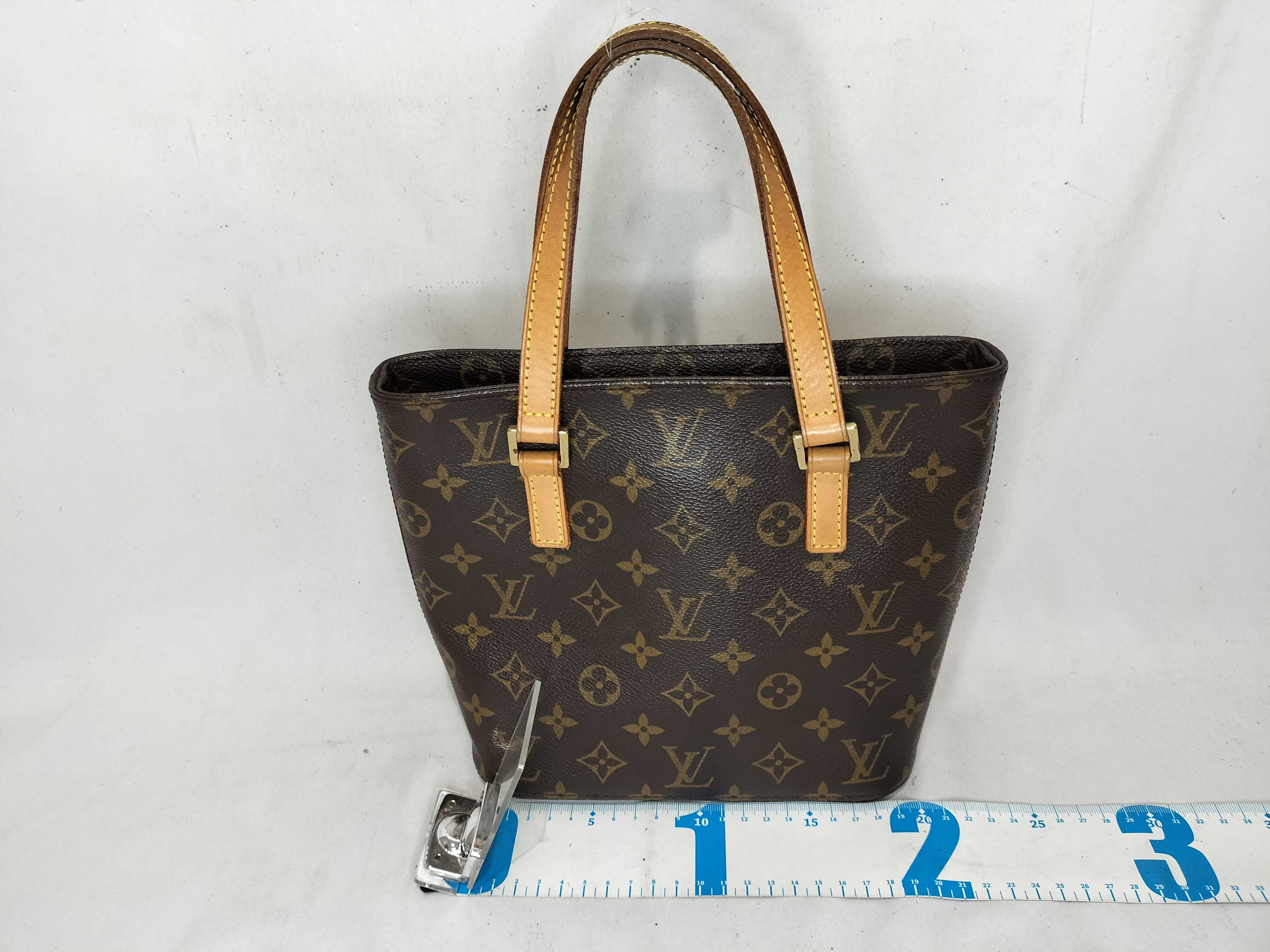 Monogram Louis Vuitton Plat Vavin Vintage Leather Handbag — view 2