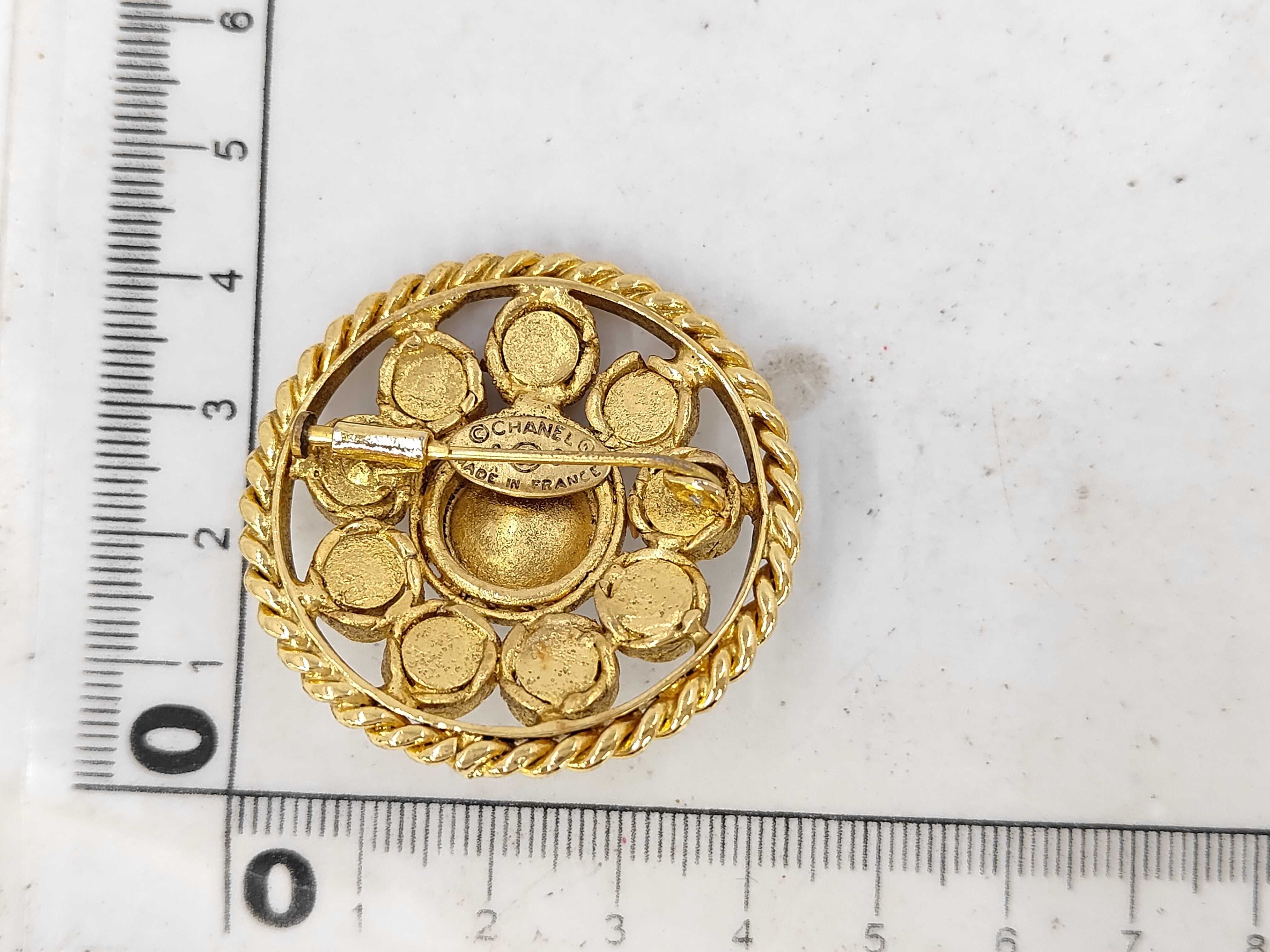 Gripoix Rhinestone Brooch — view 2