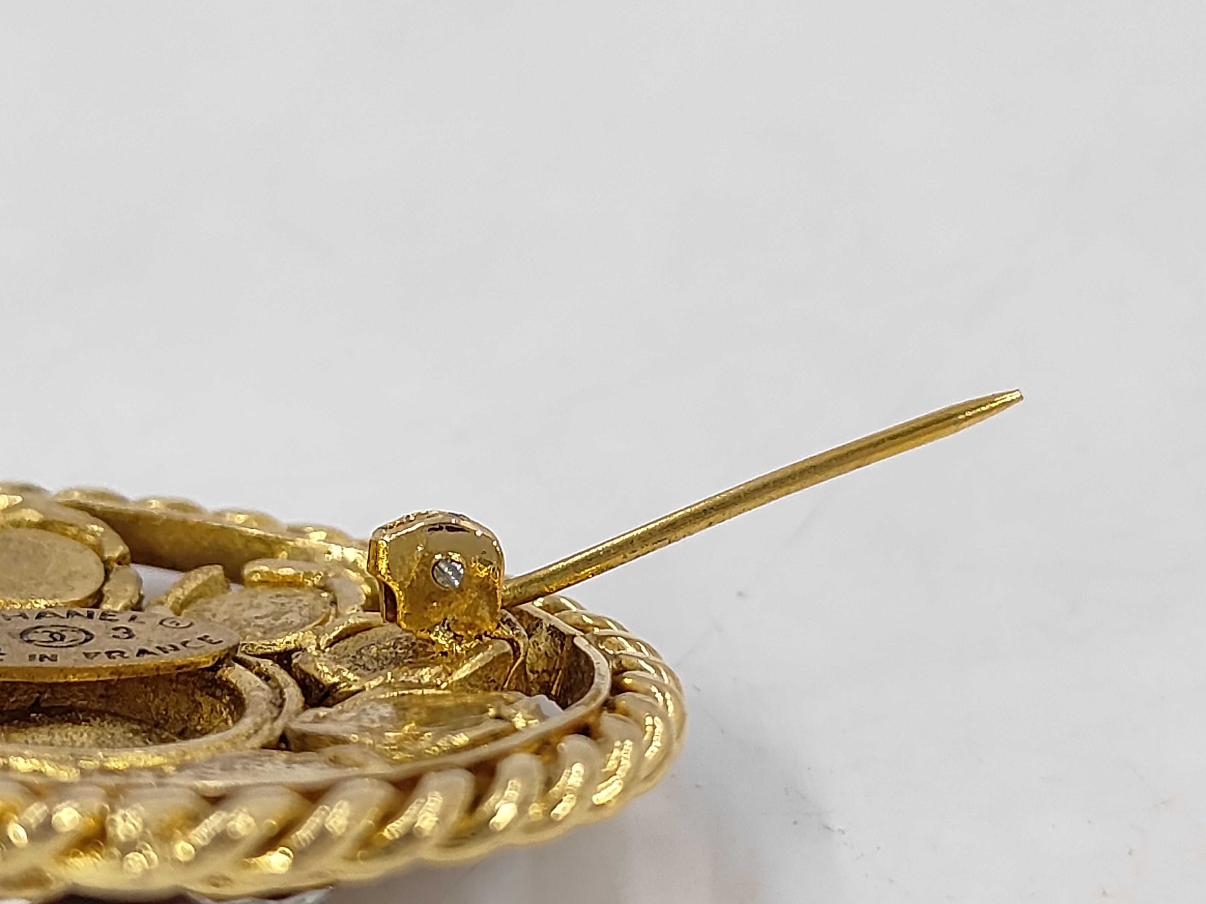 Gripoix Rhinestone Brooch — view 5