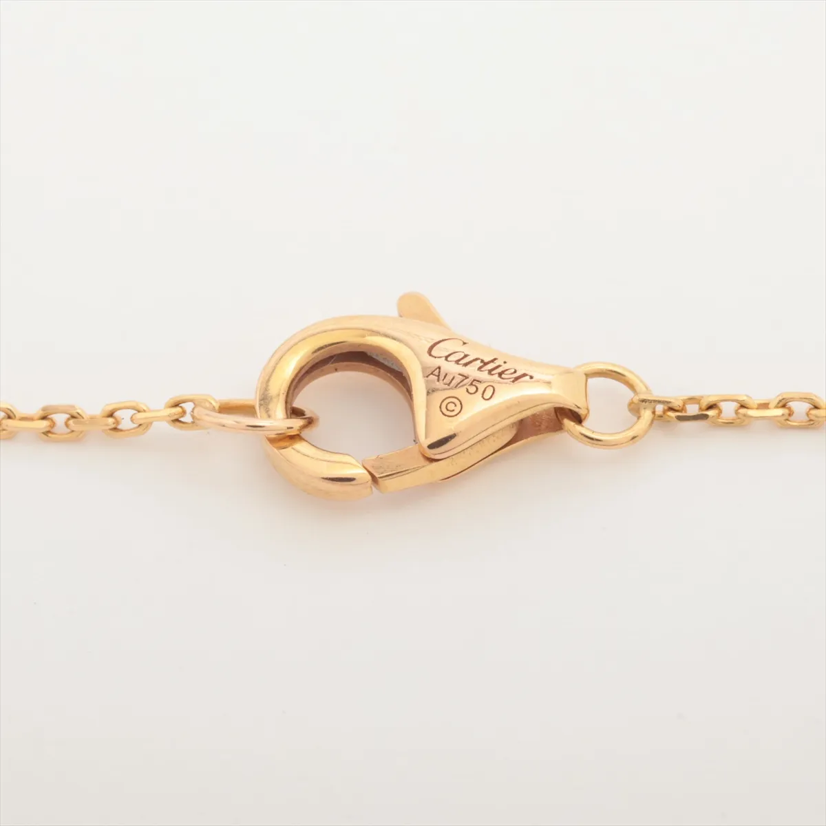 Baby Trinity 1P Diamond Necklace 750 (Yellow Gold x Pink Gold x White Gold) 3.0g UI4426 — view 4