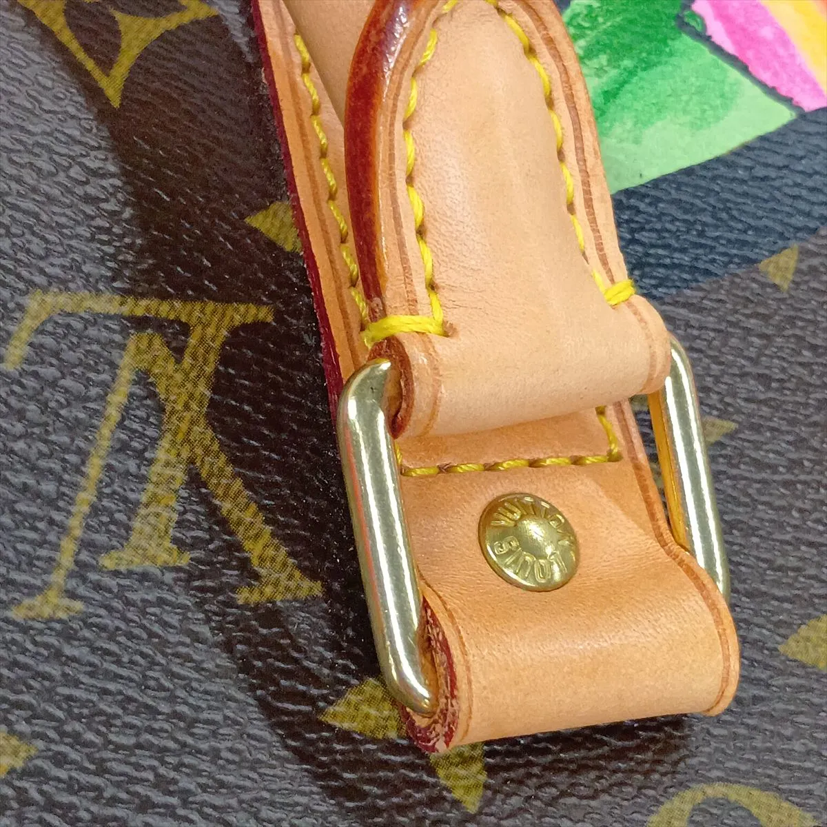 Monogram Rose Keepall 50 M48605 MB4058 Brown — view 12