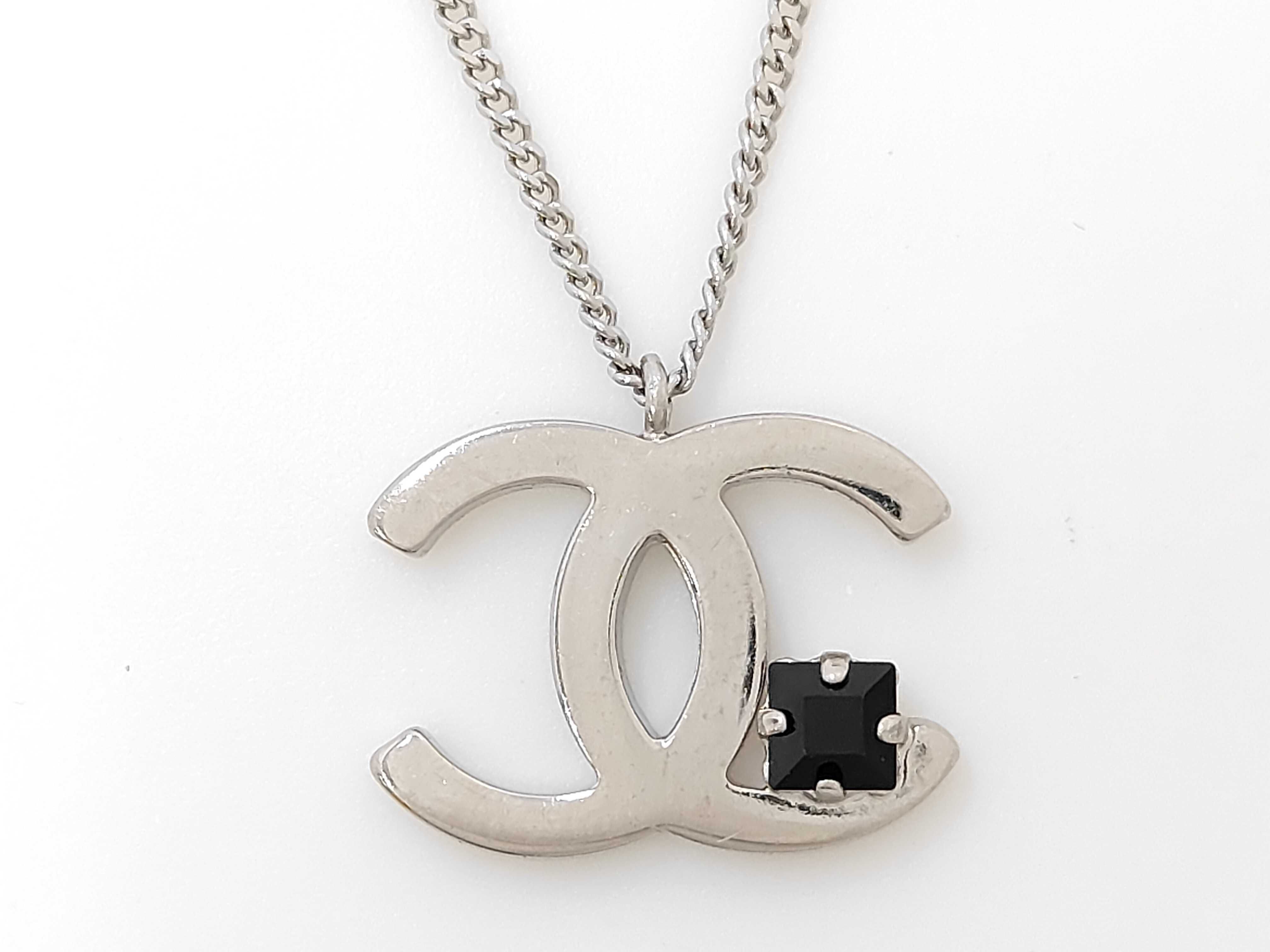 Coco Mark Black Stone Necklace (with comments) 05P Necklace
