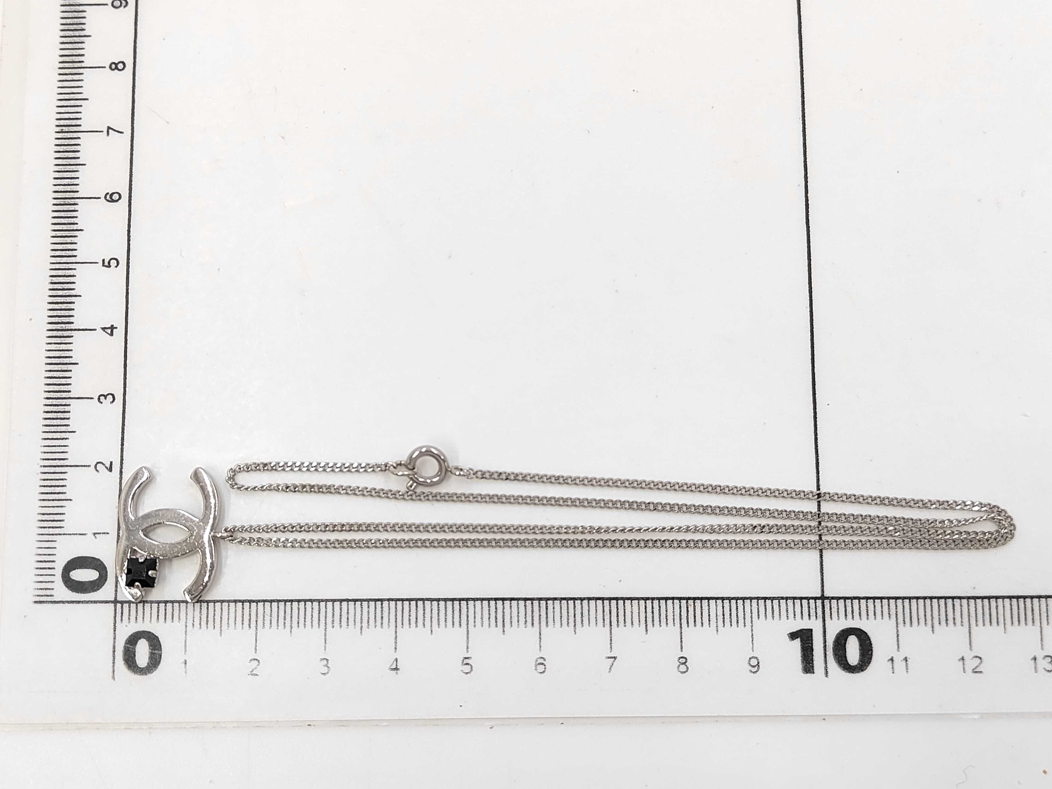 Coco Mark Black Stone Necklace (with comments) 05P Necklace — view 7