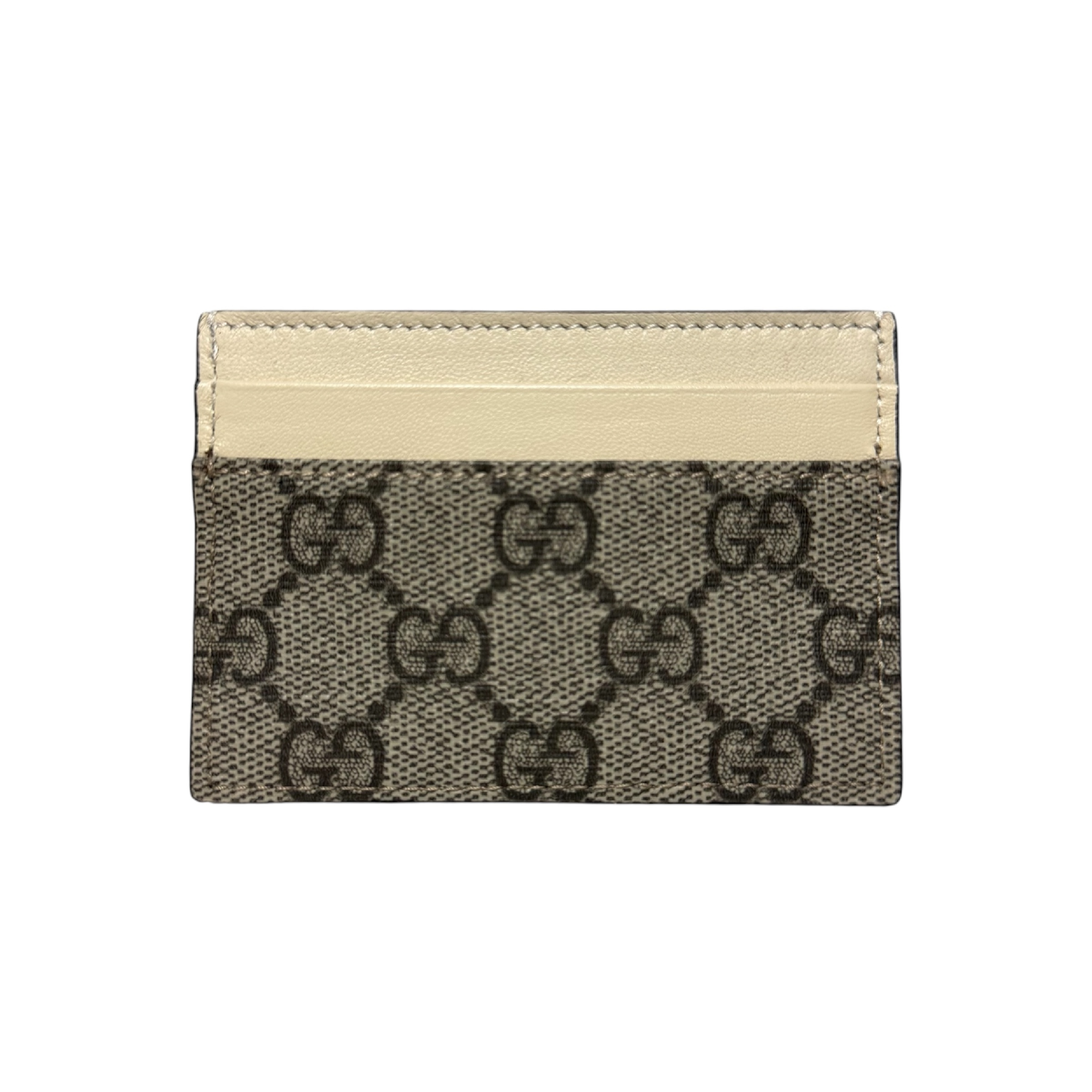 GG Supreme Card Case, Beige (Card Case/Pass Case/Business Card Holder) — view 2