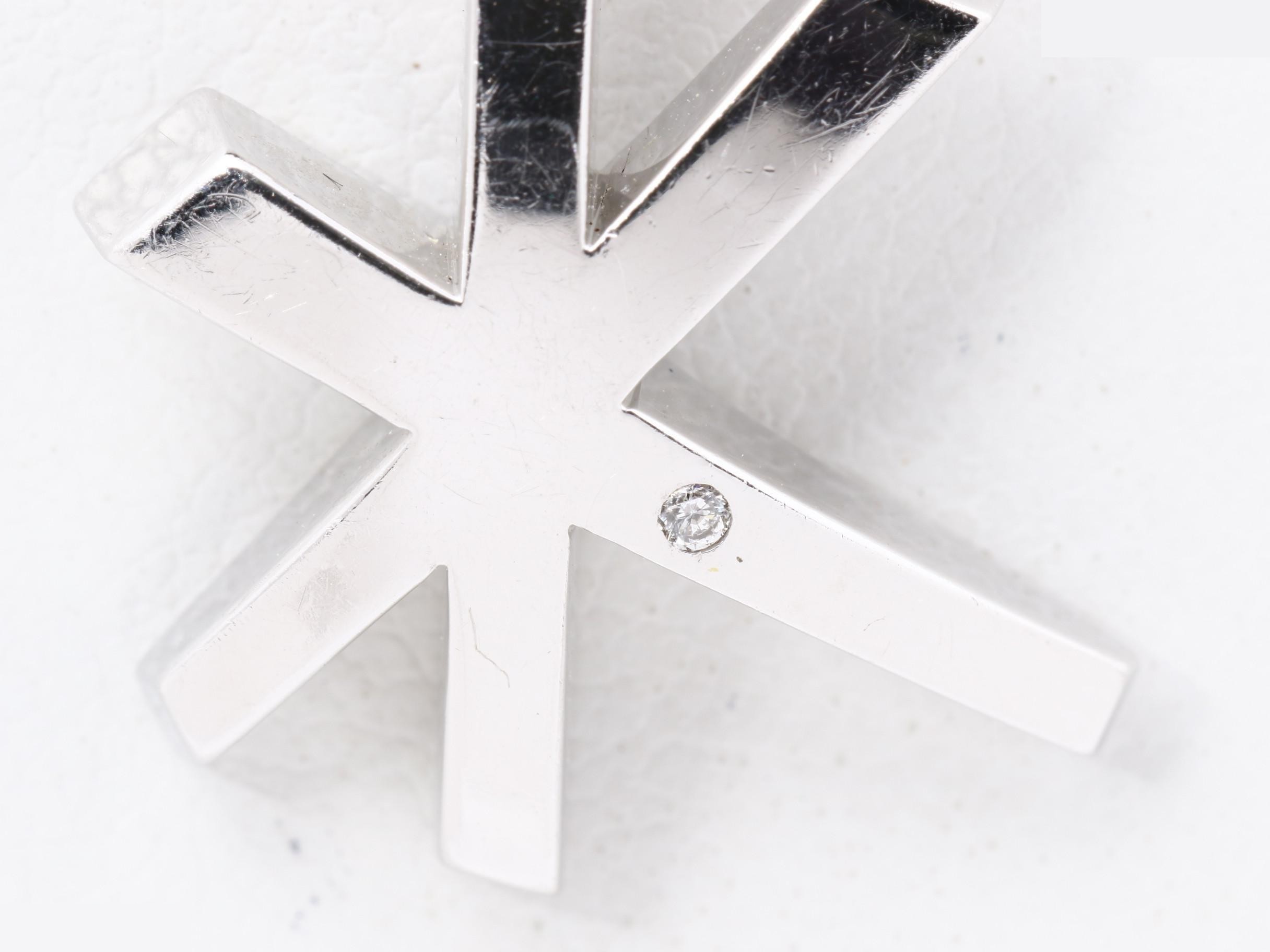 Other lines: Precious metals, necklaces, pendants, star shape, 750WG — view 2