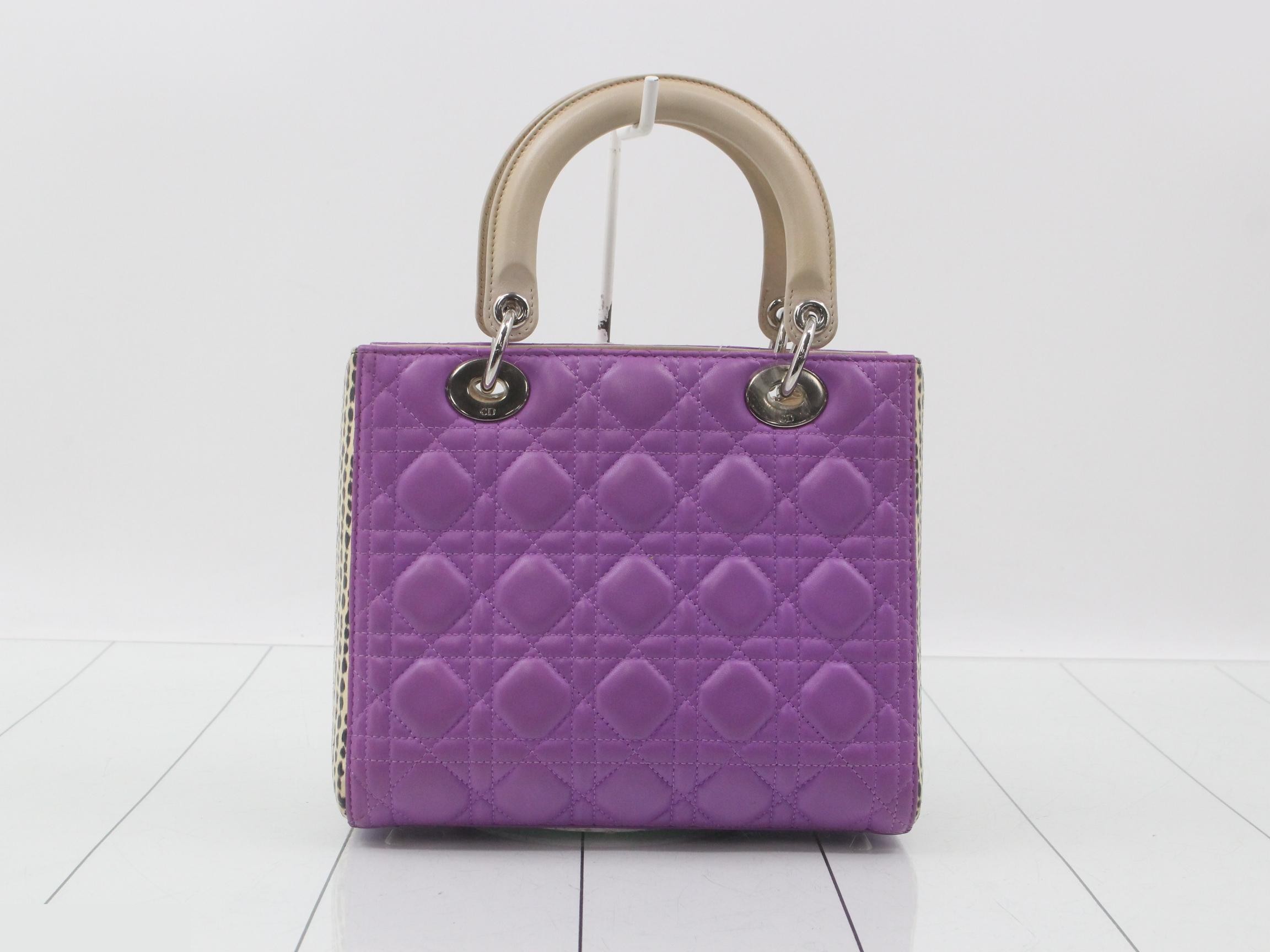 Lady Dior Cannage Lamb 2-Way Handbag — view 2