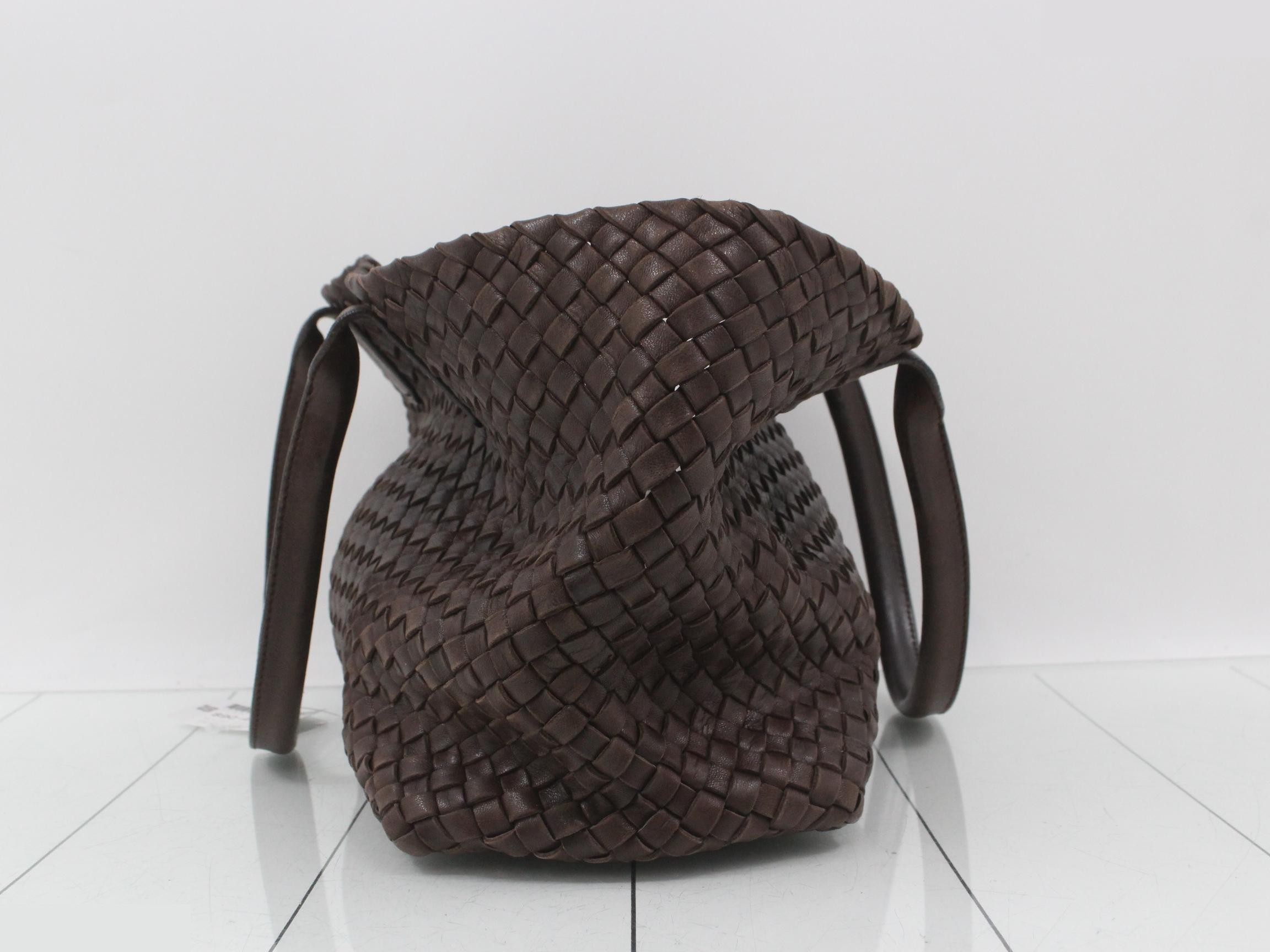 Intrecciato (bag) - Tote bag, Cabas, Brown — view 3