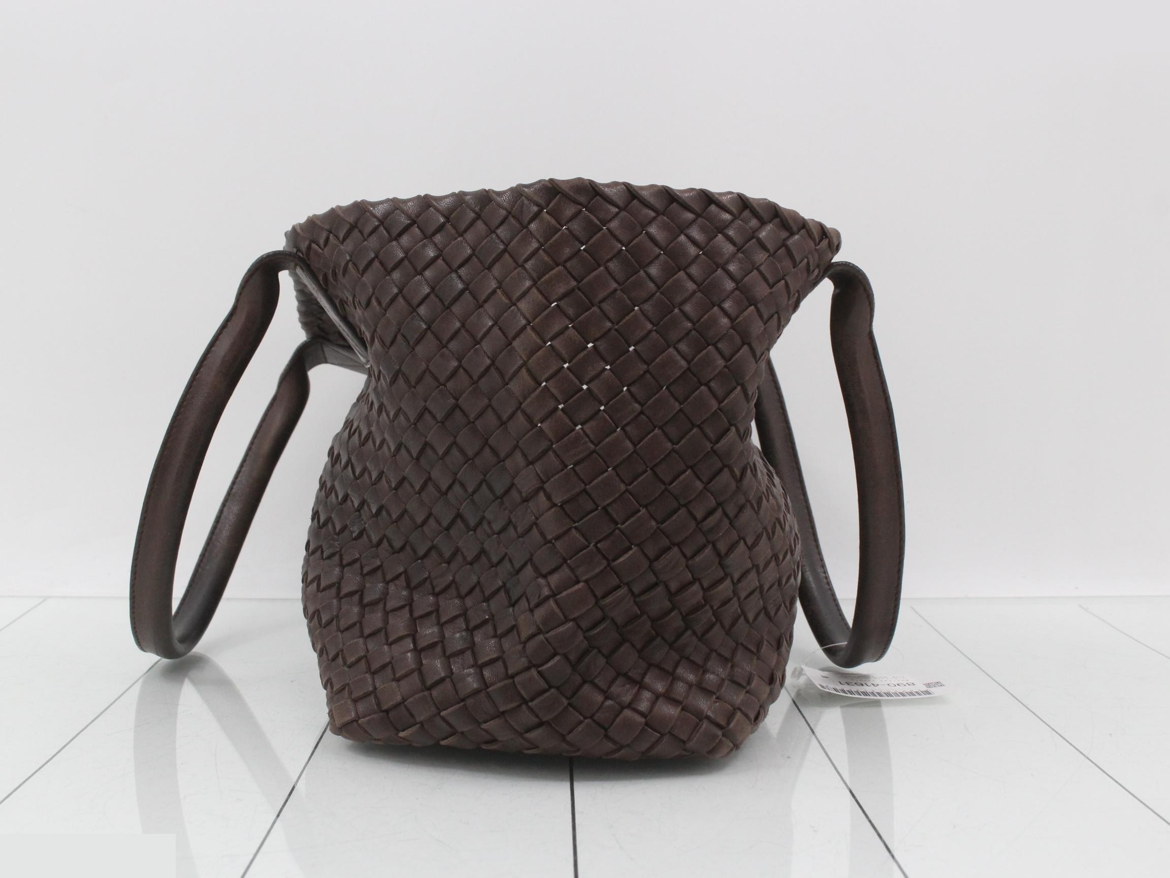Intrecciato (bag) - Tote bag, Cabas, Brown — view 4