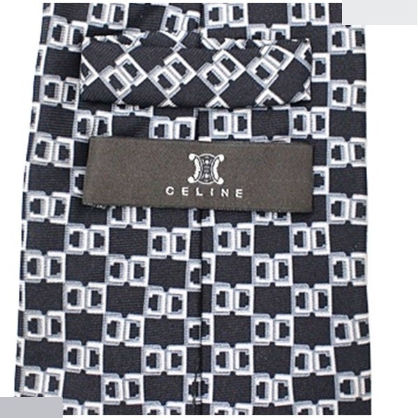 silk tie, black — view 3