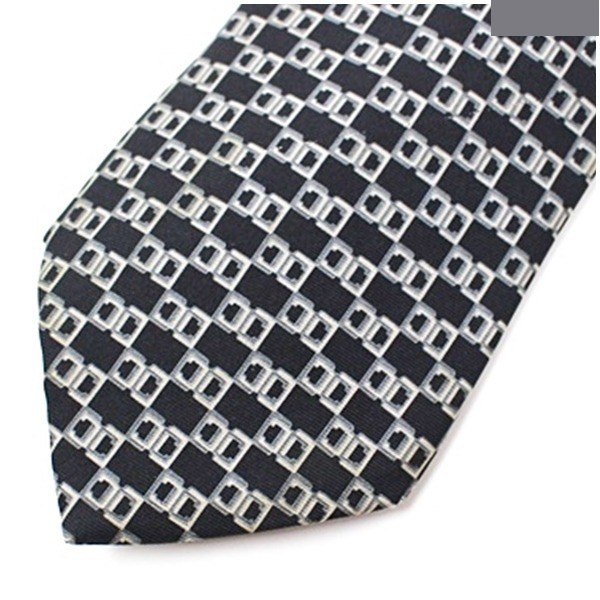 silk tie, black — view 4