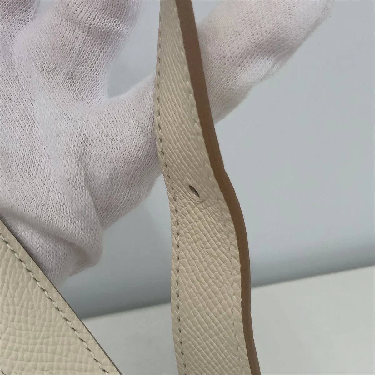 Hermès Della Cavalleria, Veau Epsom leather, Craie, silver hardware, G: 2026 — view 14