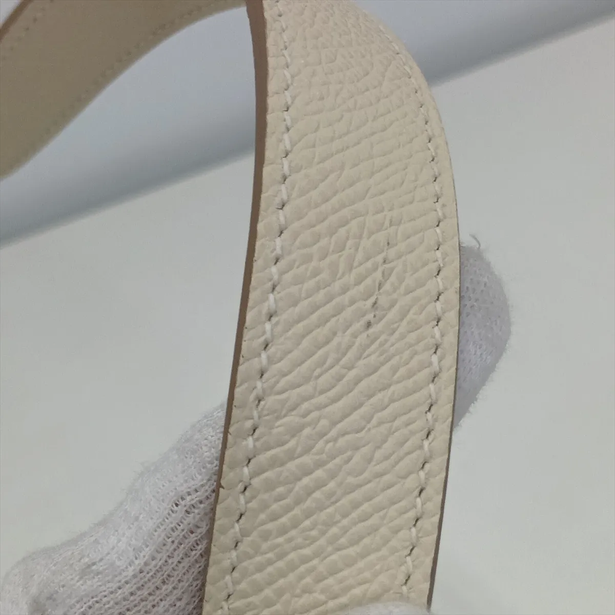Hermès Della Cavalleria, Veau Epsom leather, Craie, silver hardware, G: 2026 — view 15