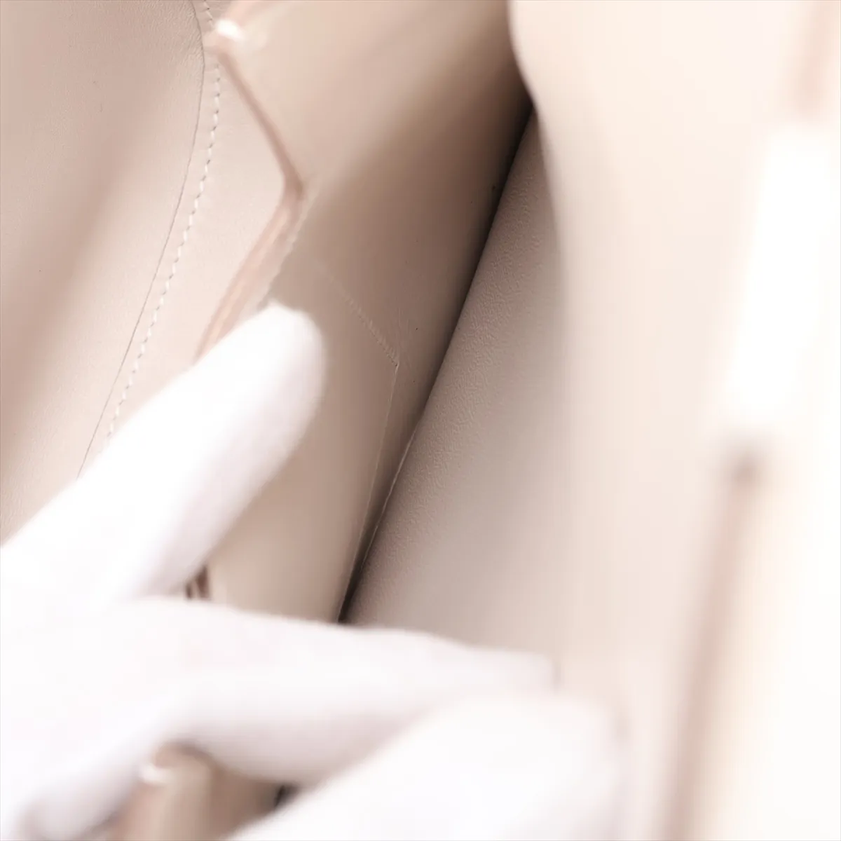Hermès Della Cavalleria, Veau Epsom leather, Craie, silver hardware, G: 2026 — view 7
