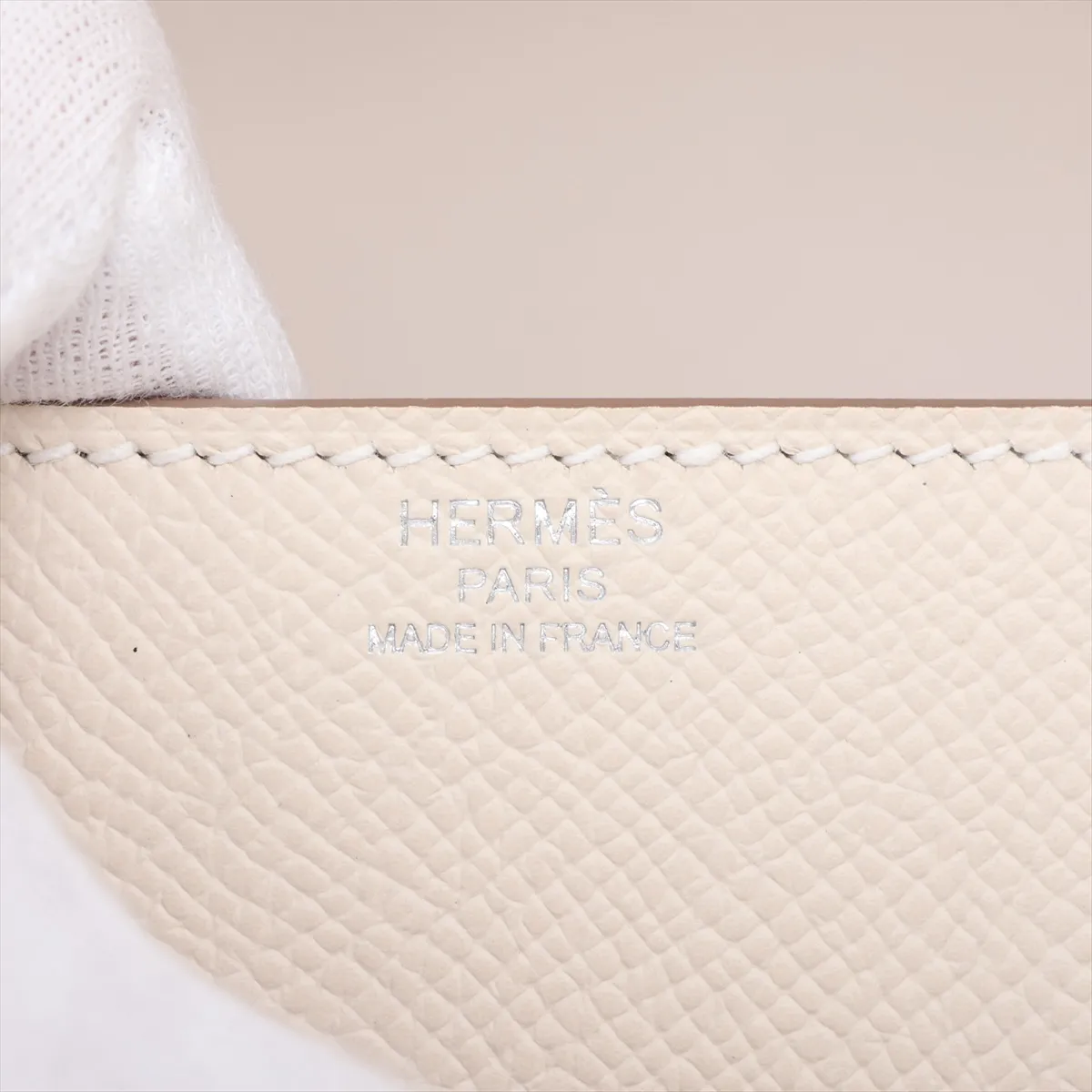 Hermès Della Cavalleria, Veau Epsom leather, Craie, silver hardware, G: 2026 — view 10