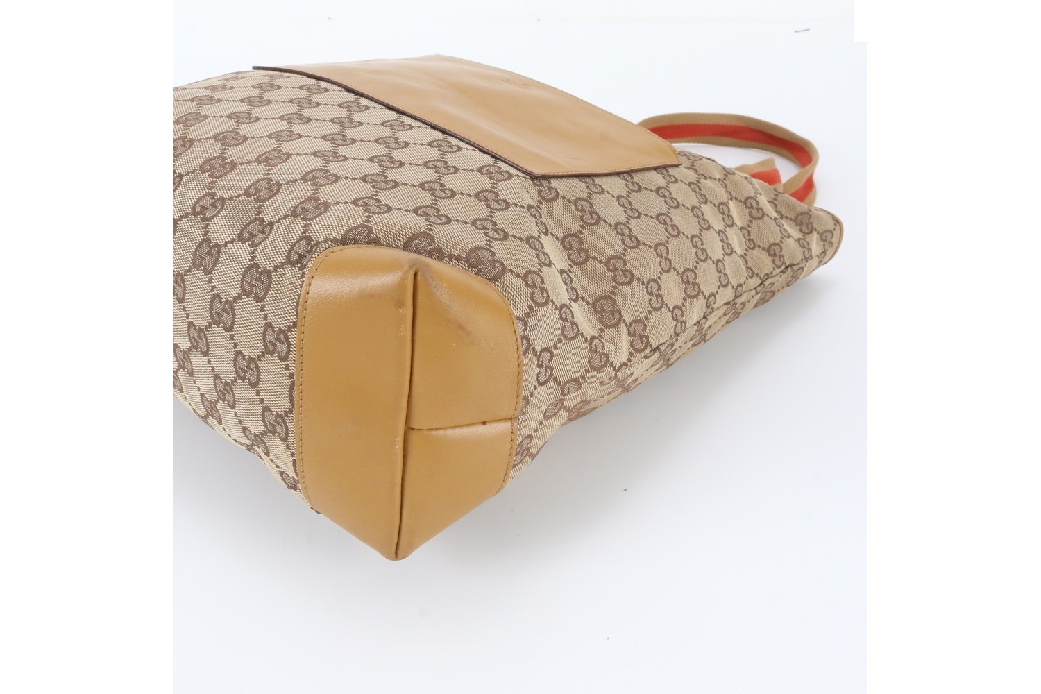 GG Canvas 019 0401 Leather Tote Bag — view 4