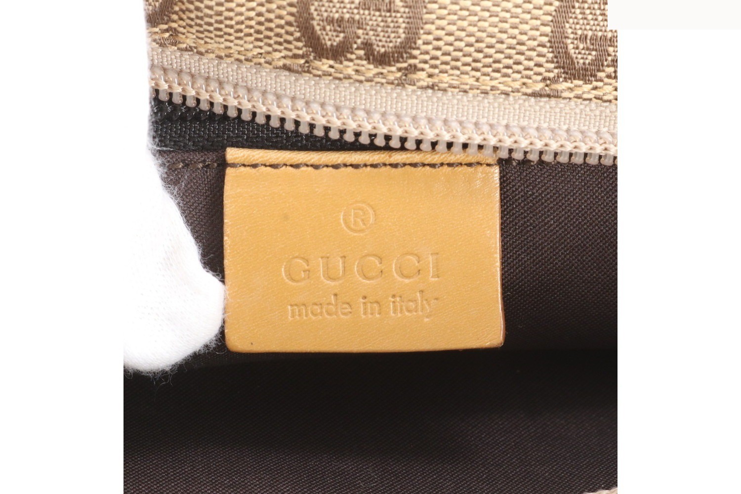 GG Canvas 019 0401 Leather Tote Bag — view 8