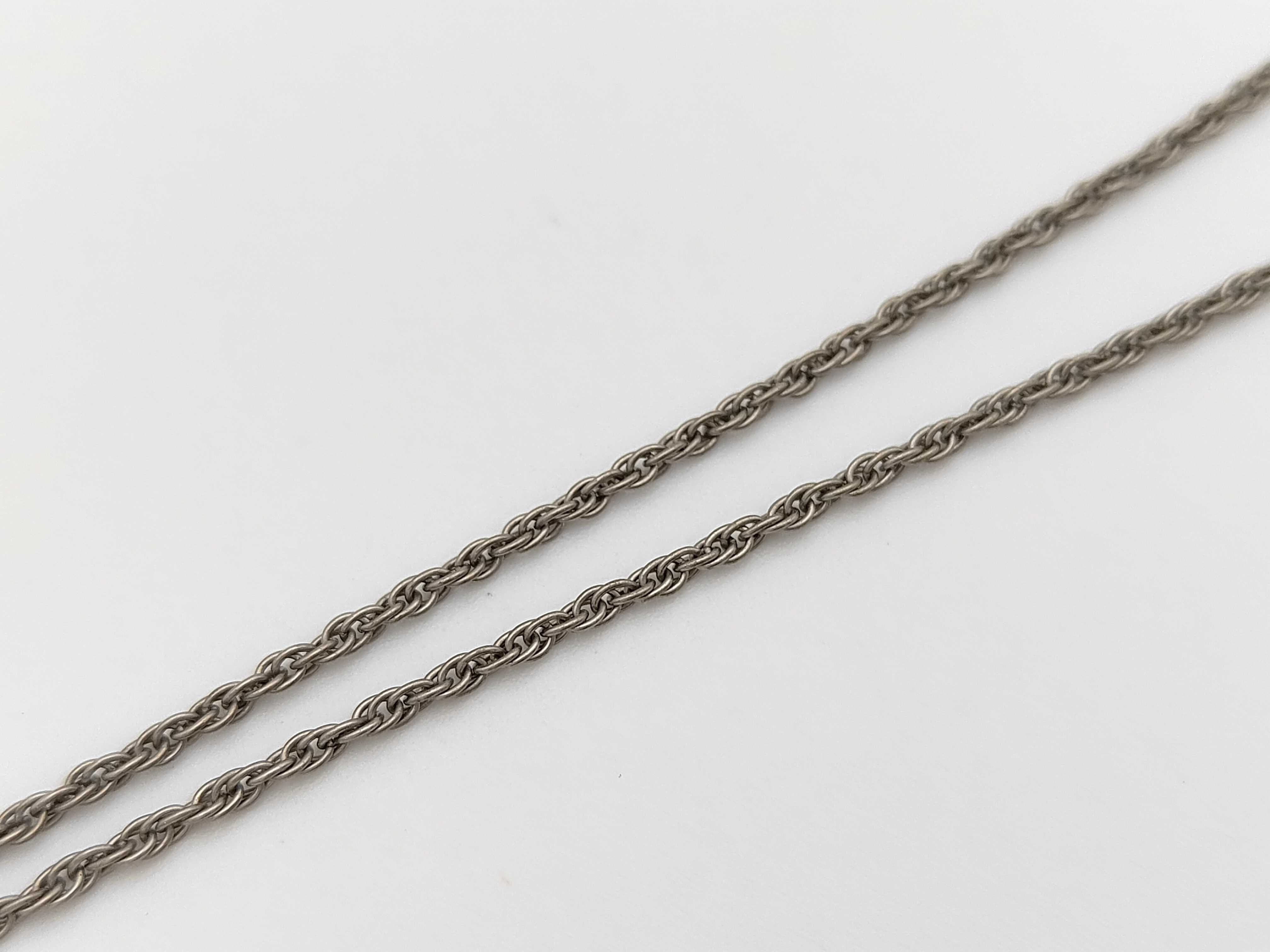 logo teardrop silver necklace — view 6