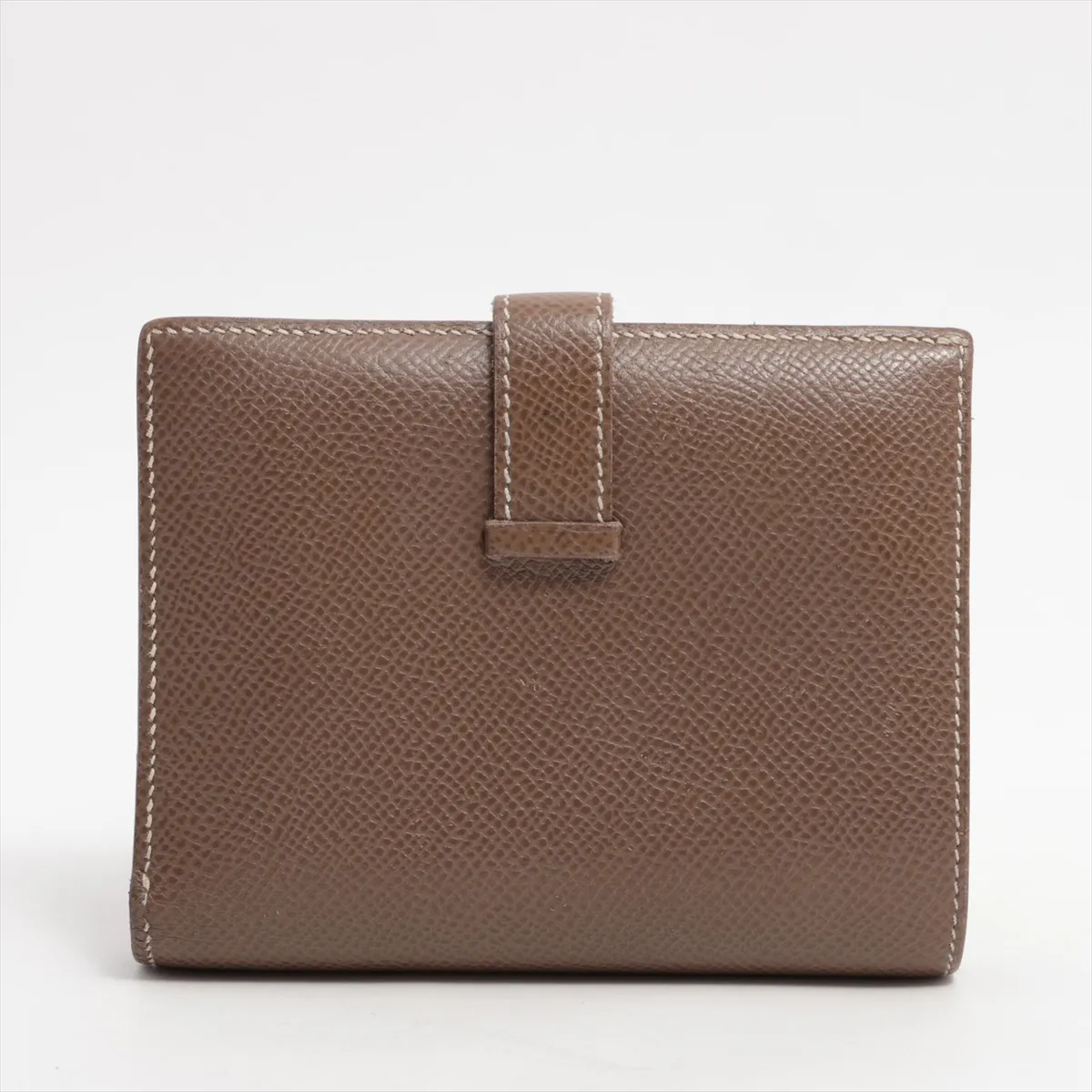 Bearn Compact Vaux Epson Compact Wallet Etoupe Gold Hardware Z:2021 — view 2
