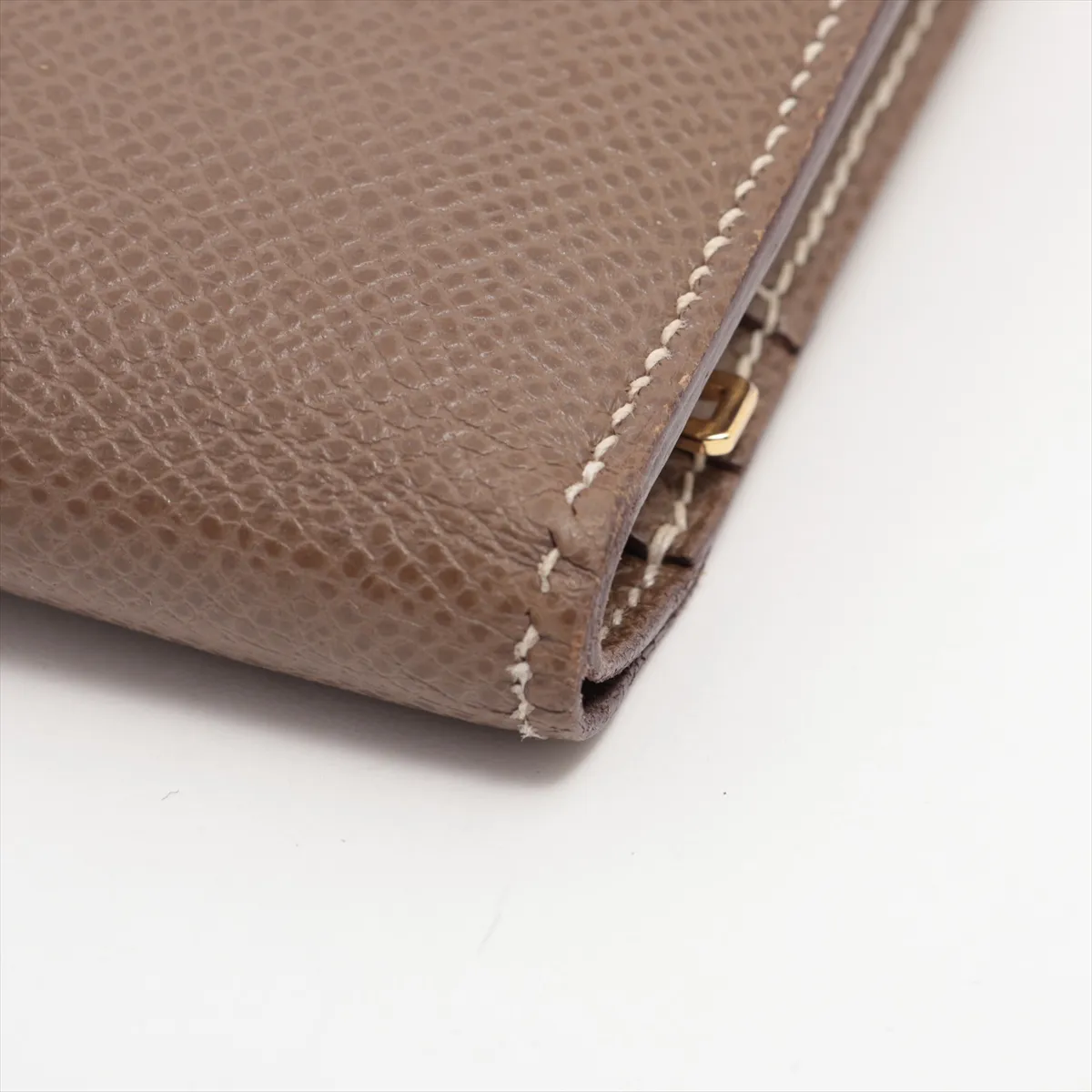 Bearn Compact Vaux Epson Compact Wallet Etoupe Gold Hardware Z:2021 — view 7