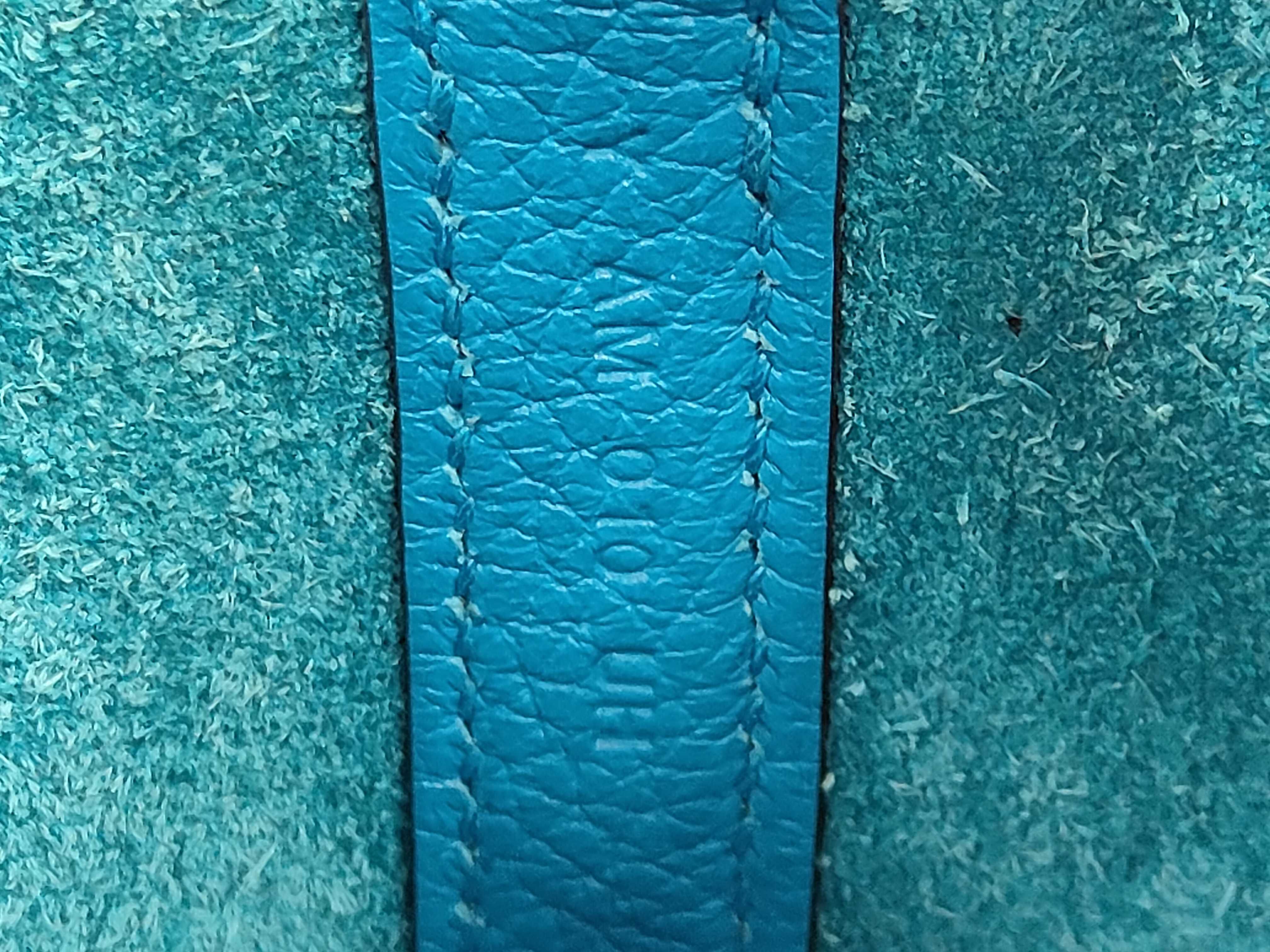 Picotin Lock 18PM Eclat Taurillon Clemence Swift Blue Frida Rose Mexico Y Stamp Handbag — view 9