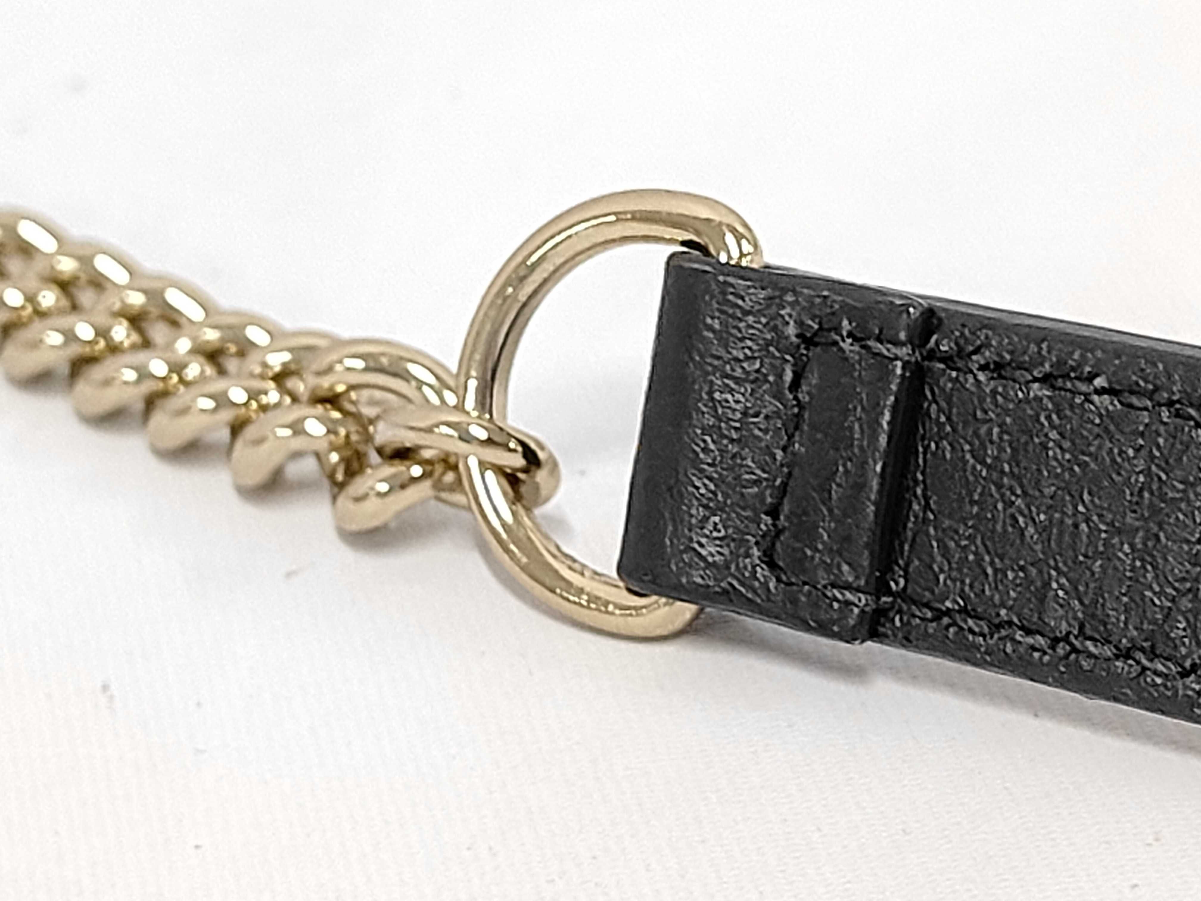 GG Interlocking G 510314 Chain Wallet, Long Wallet, Leather, GP Black, Shoulder Strap, Shoulder Bag, Other Accessories — view 6