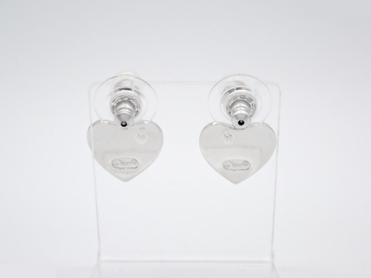 heart motif earrings — view 2