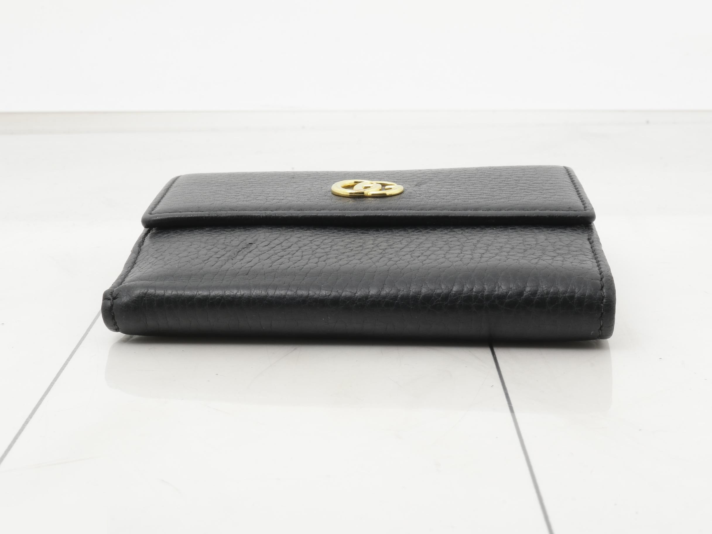 GG Marmont Bi-fold Wallet, Black, 456122, 496334 — view 3