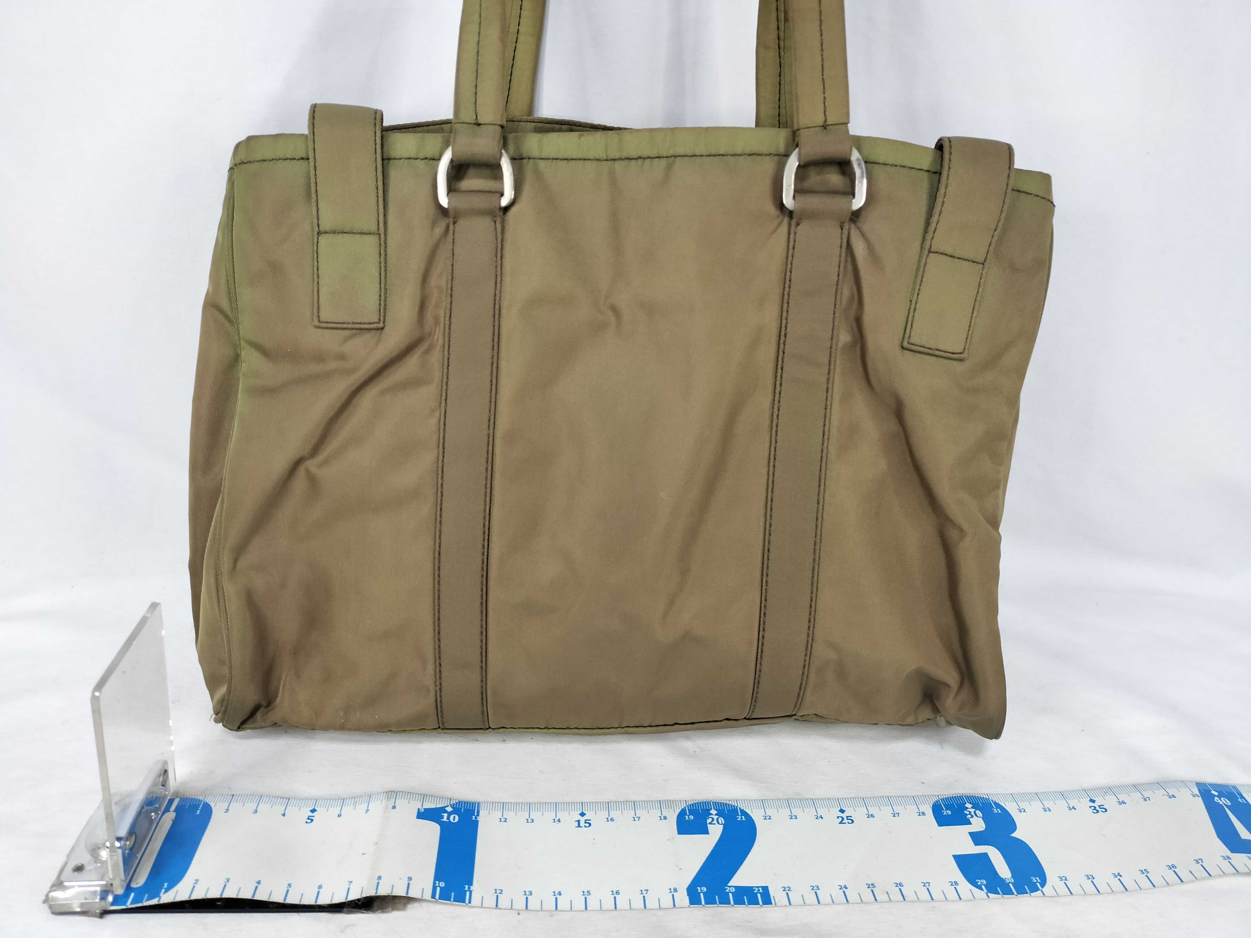 Nylon Tote Bag, Khaki Tote Bag — view 2