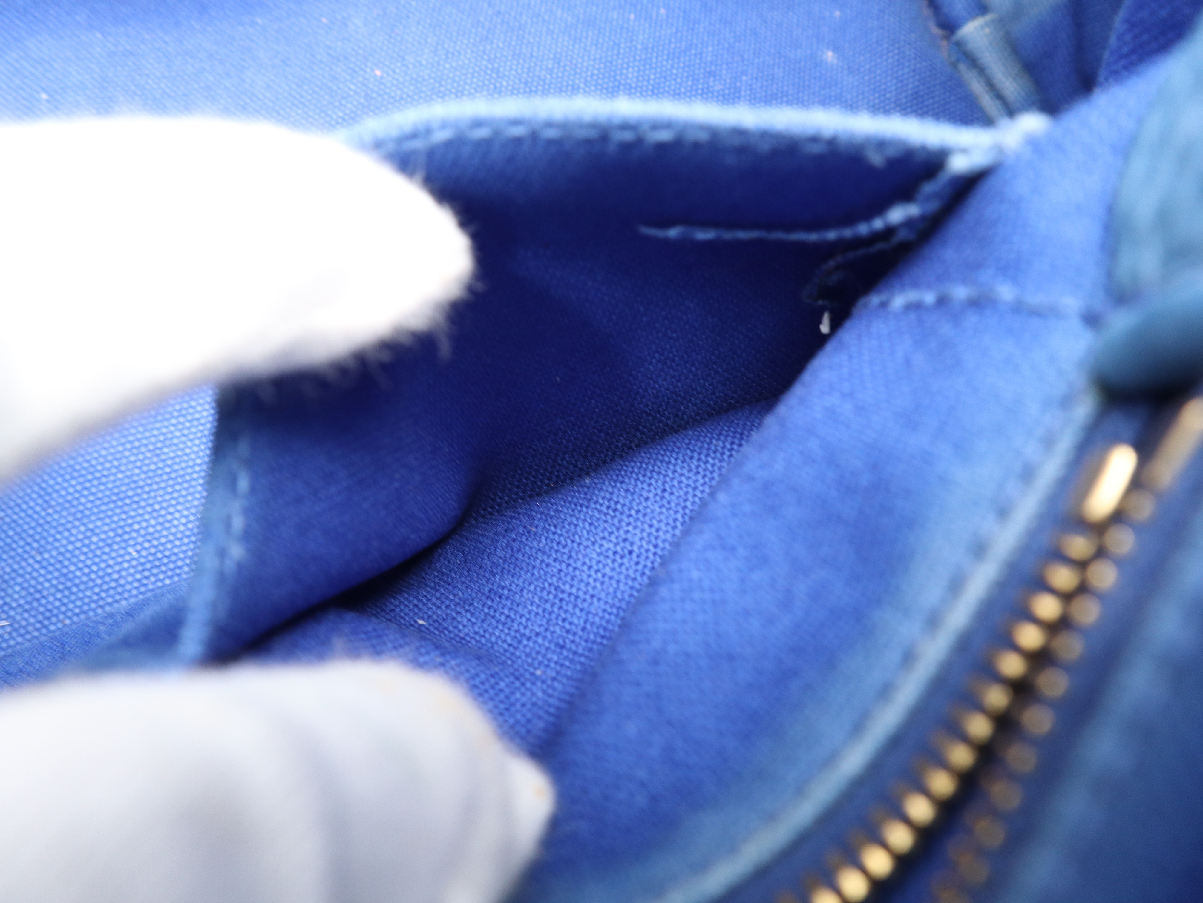 BN1877 Canapa Tote Medium Cobalt Canvas Blue Tote Bag with Guarantee Card — view 12