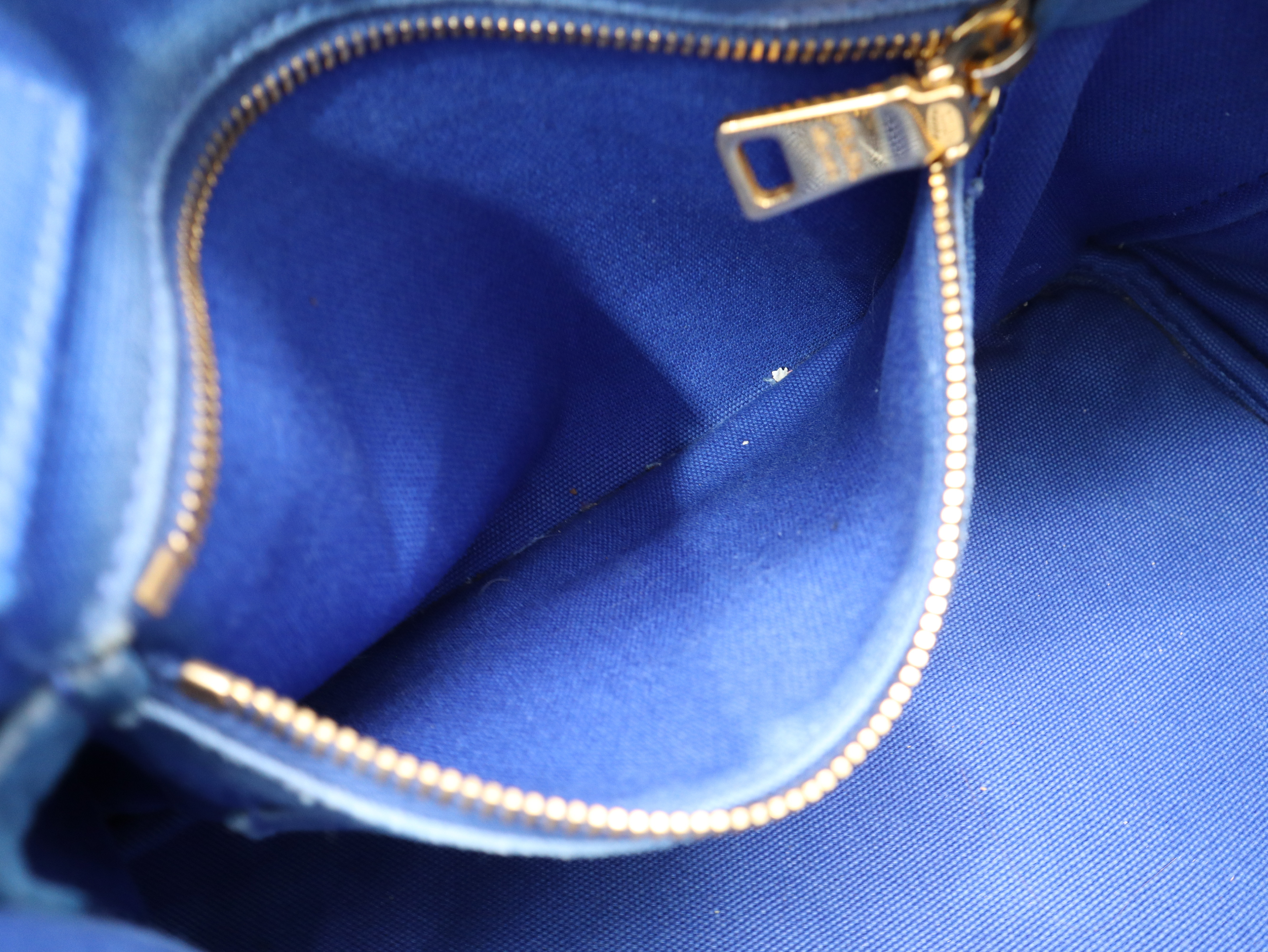 BN1877 Canapa Tote Medium Cobalt Canvas Blue Tote Bag with Guarantee Card — view 9