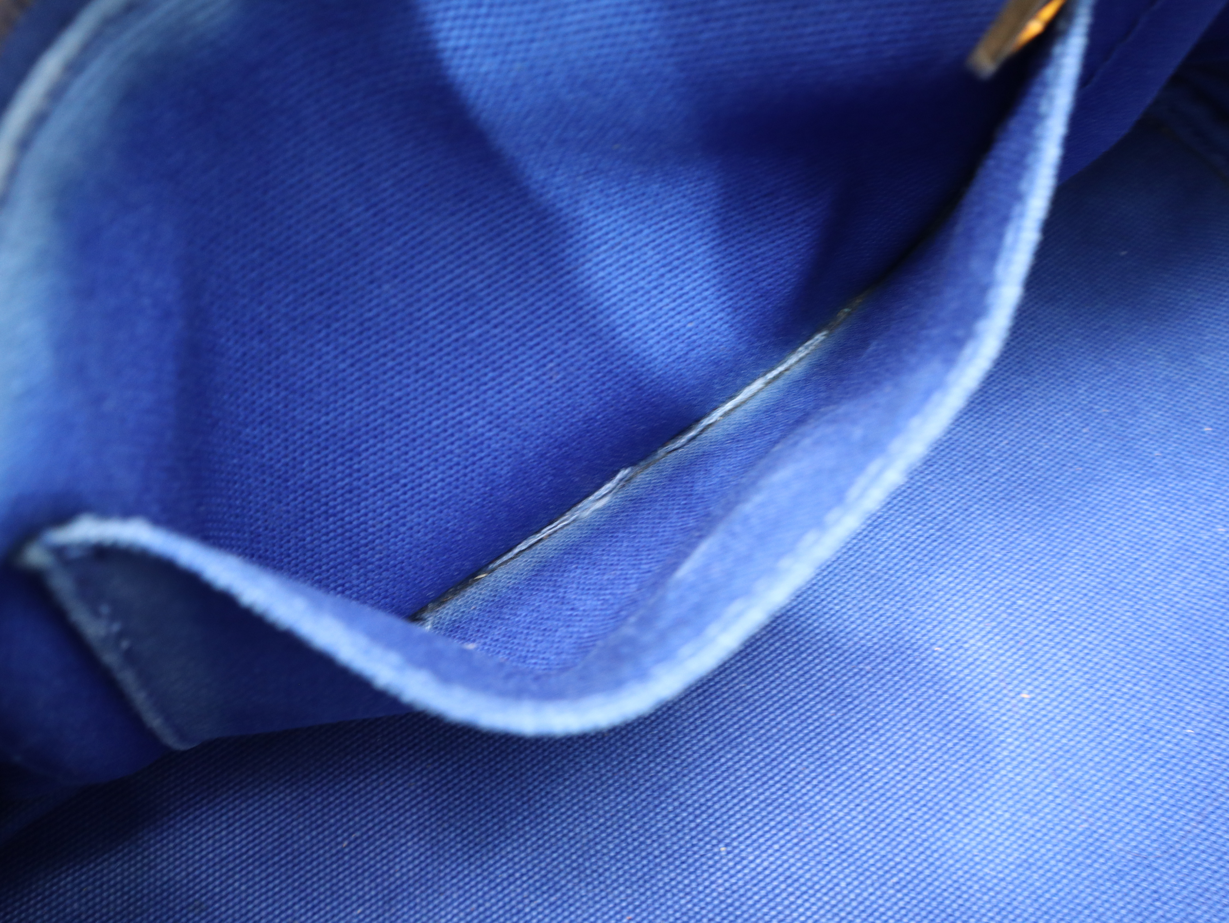 BN1877 Canapa Tote Medium Cobalt Canvas Blue Tote Bag with Guarantee Card — view 10
