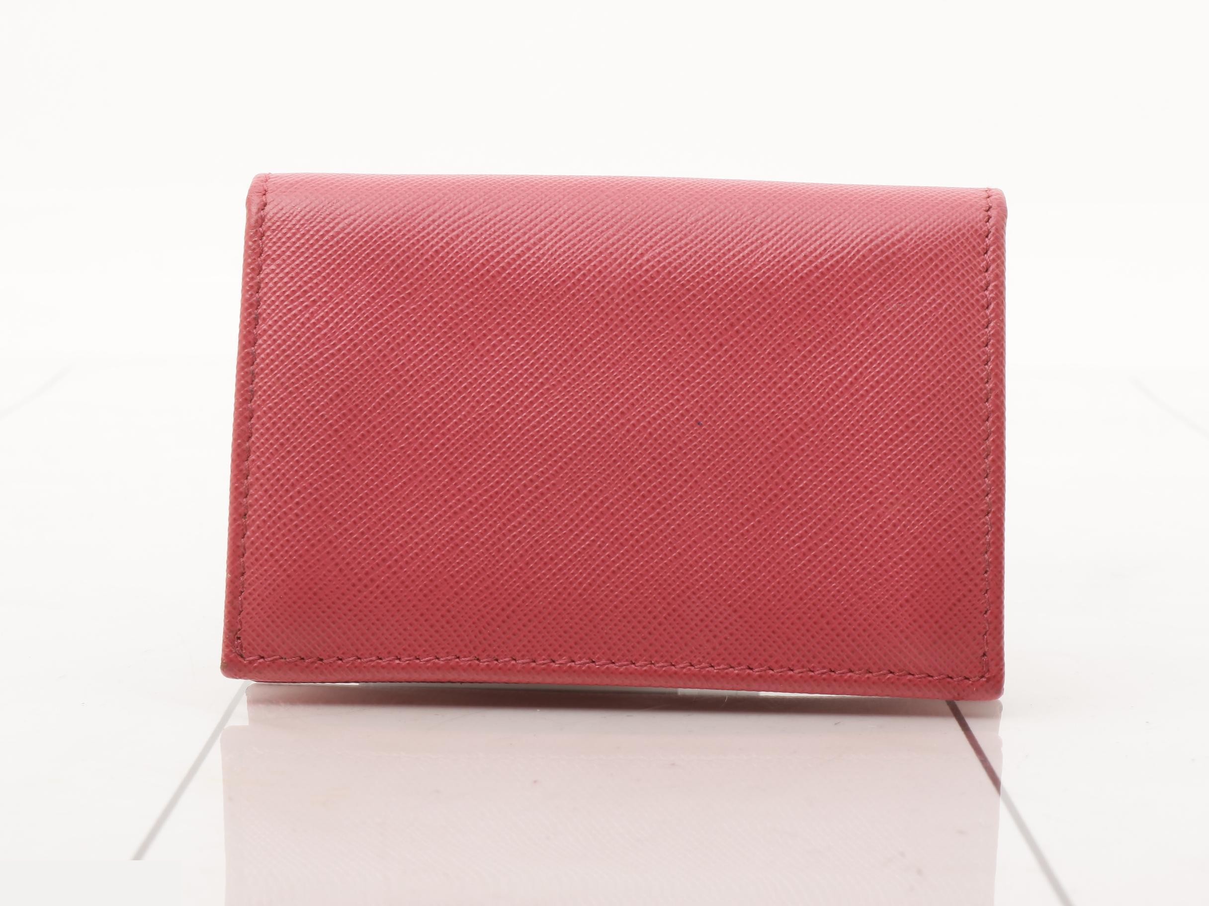Saffiano Leather Business Card Holder — view 2