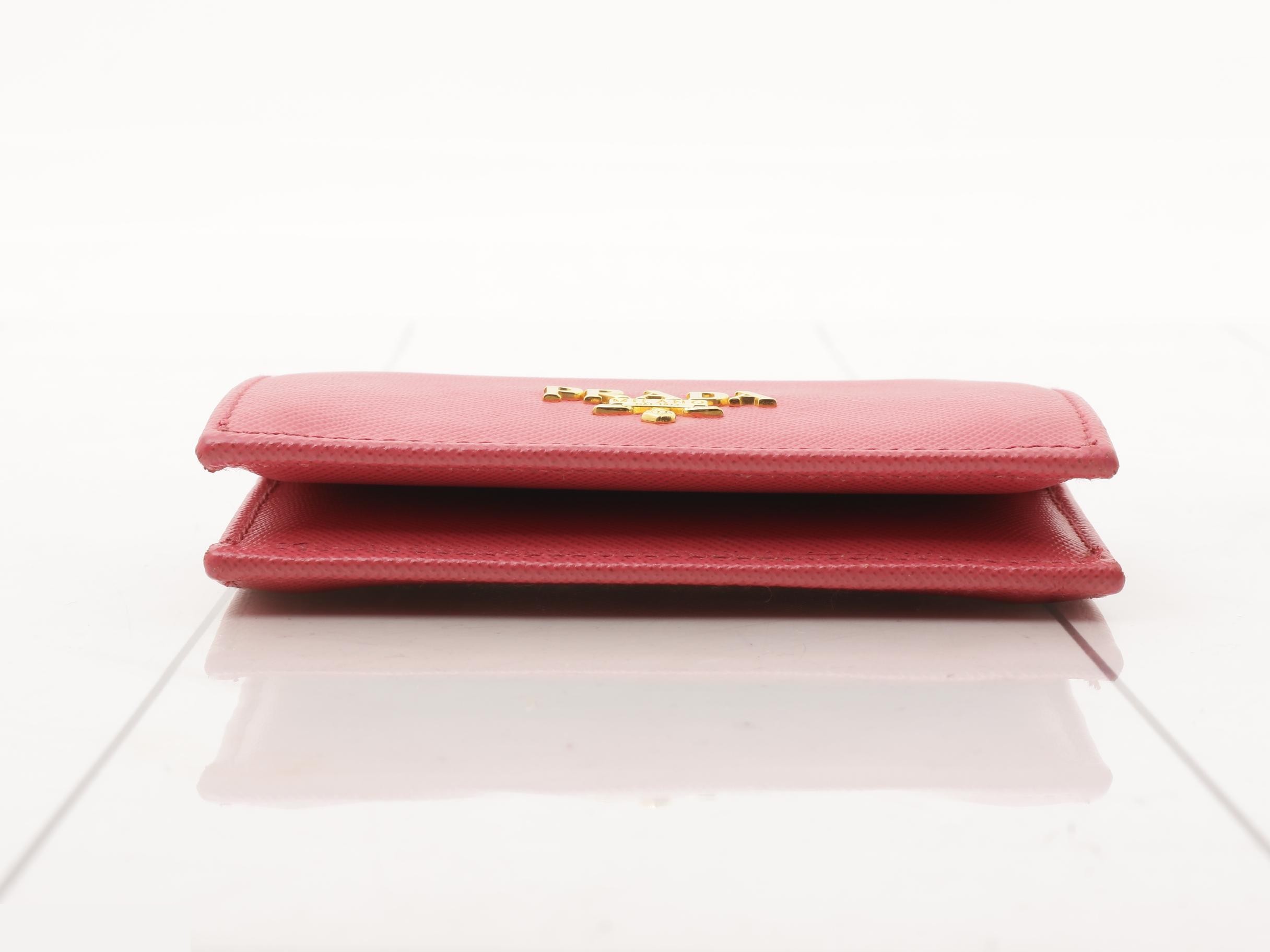 Saffiano Leather Business Card Holder — view 3