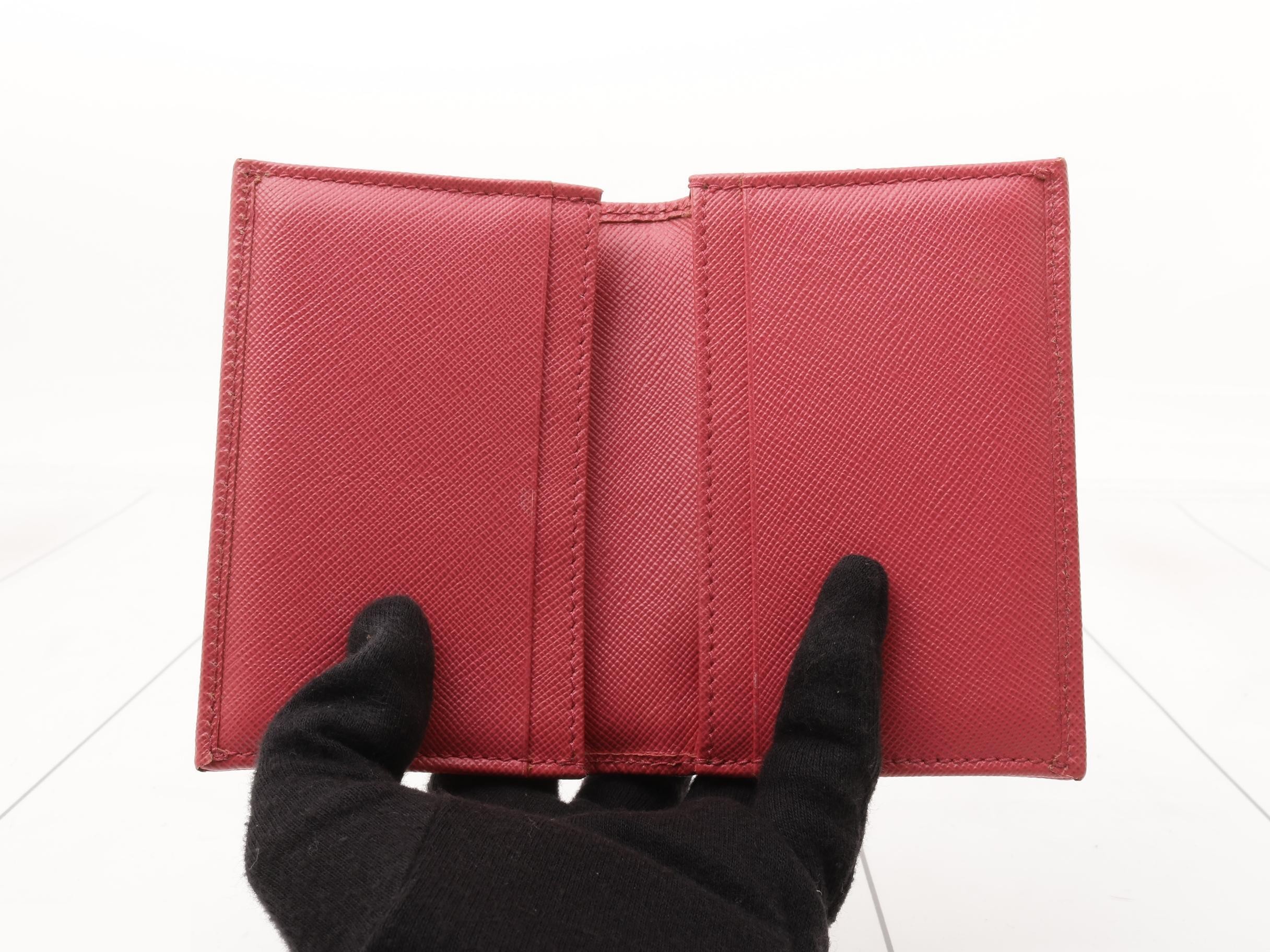 Saffiano Leather Business Card Holder — view 4