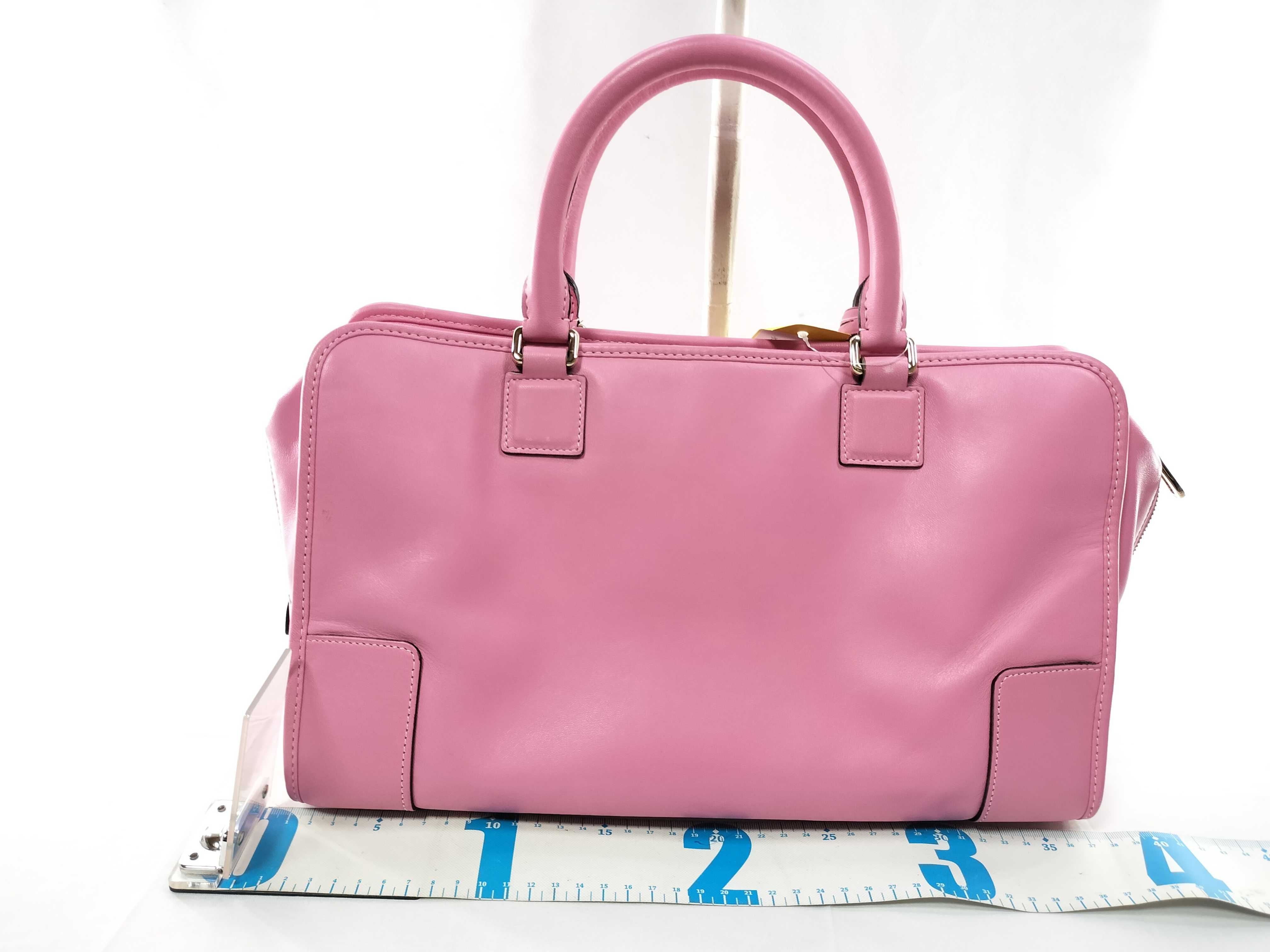 Amazona 36 Leather Handbag, Pink, with Dust Bag — view 2