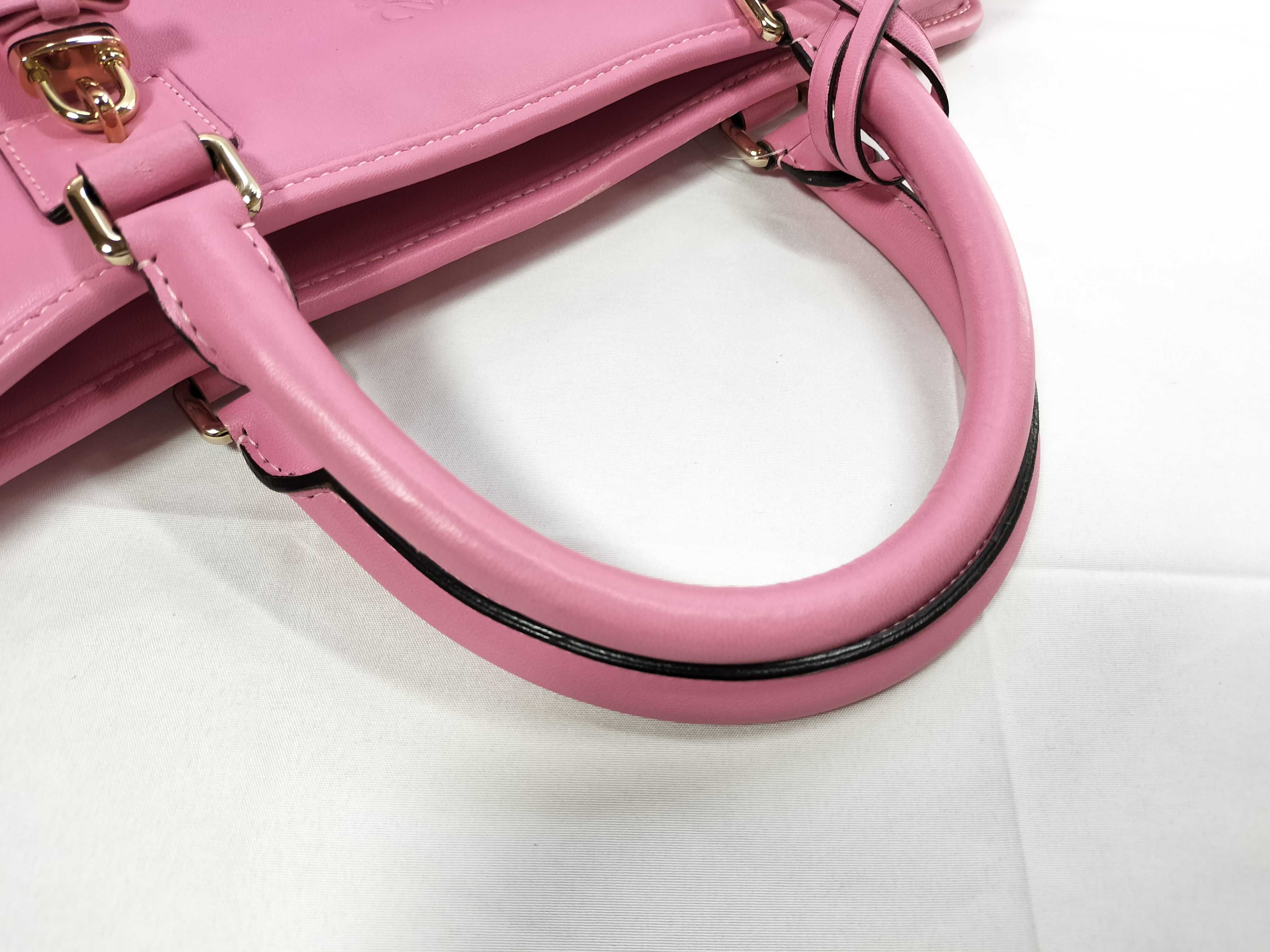 Amazona 36 Leather Handbag, Pink, with Dust Bag — view 3