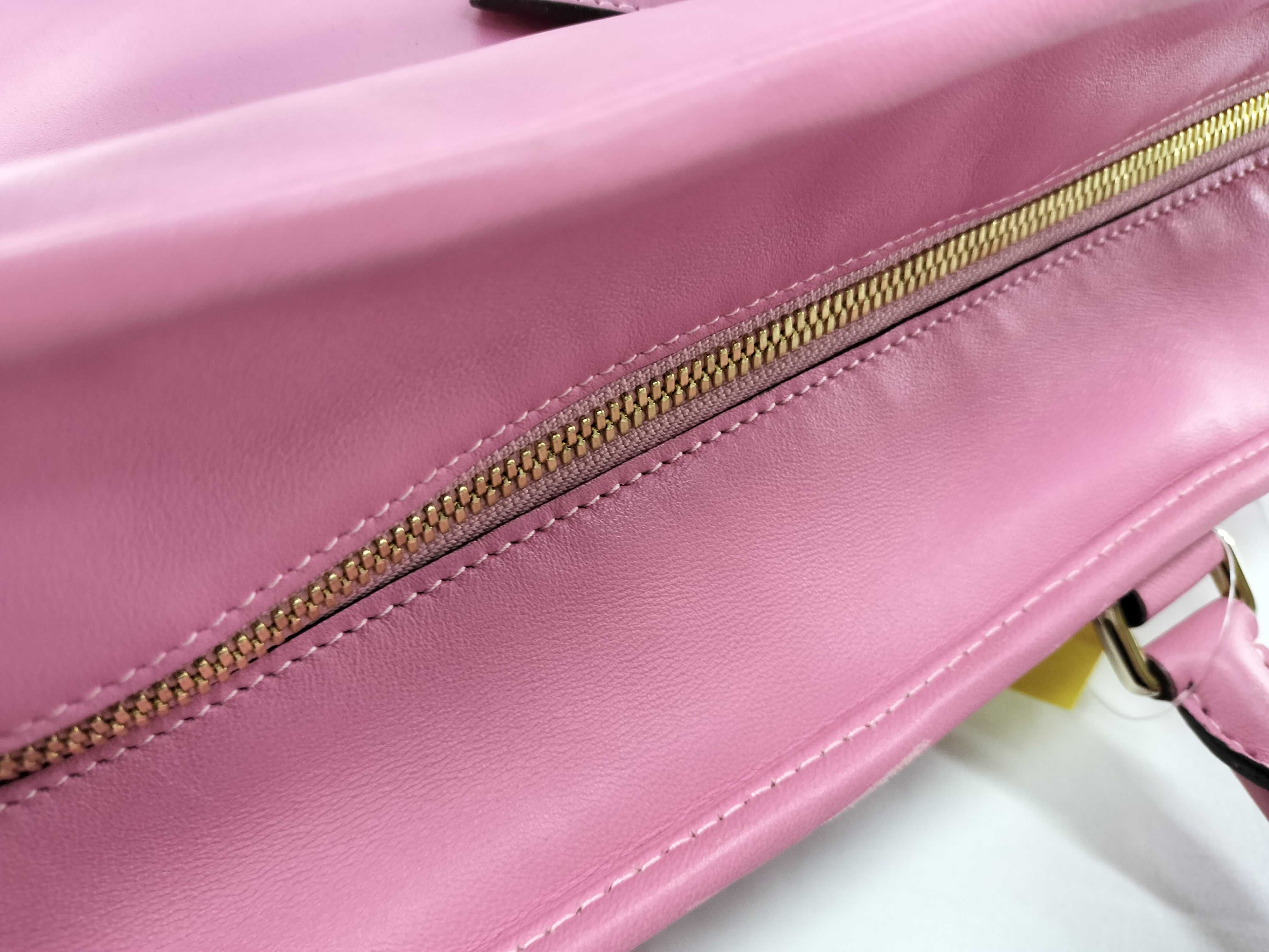 Amazona 36 Leather Handbag, Pink, with Dust Bag — view 6