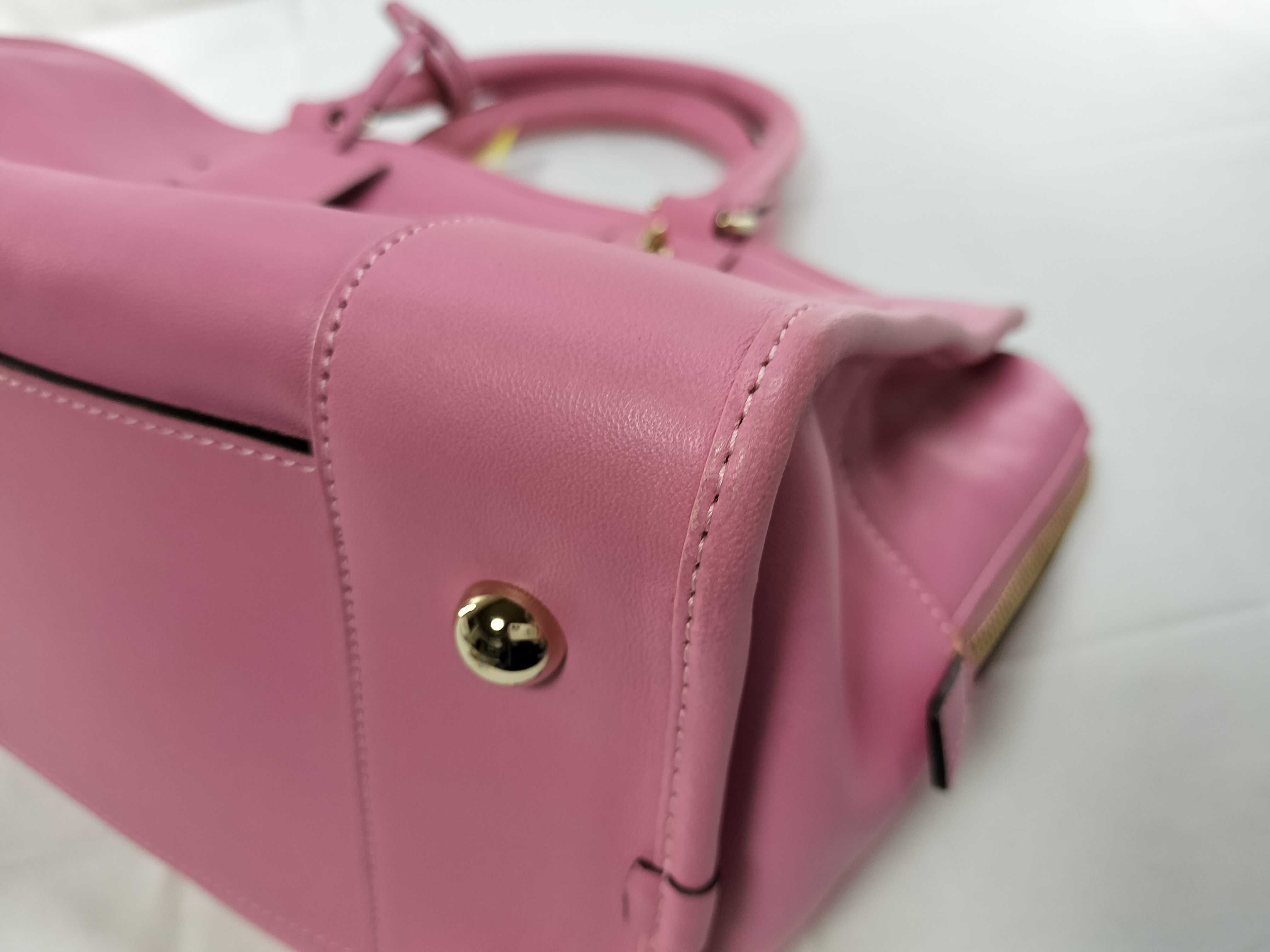 Amazona 36 Leather Handbag, Pink, with Dust Bag — view 7