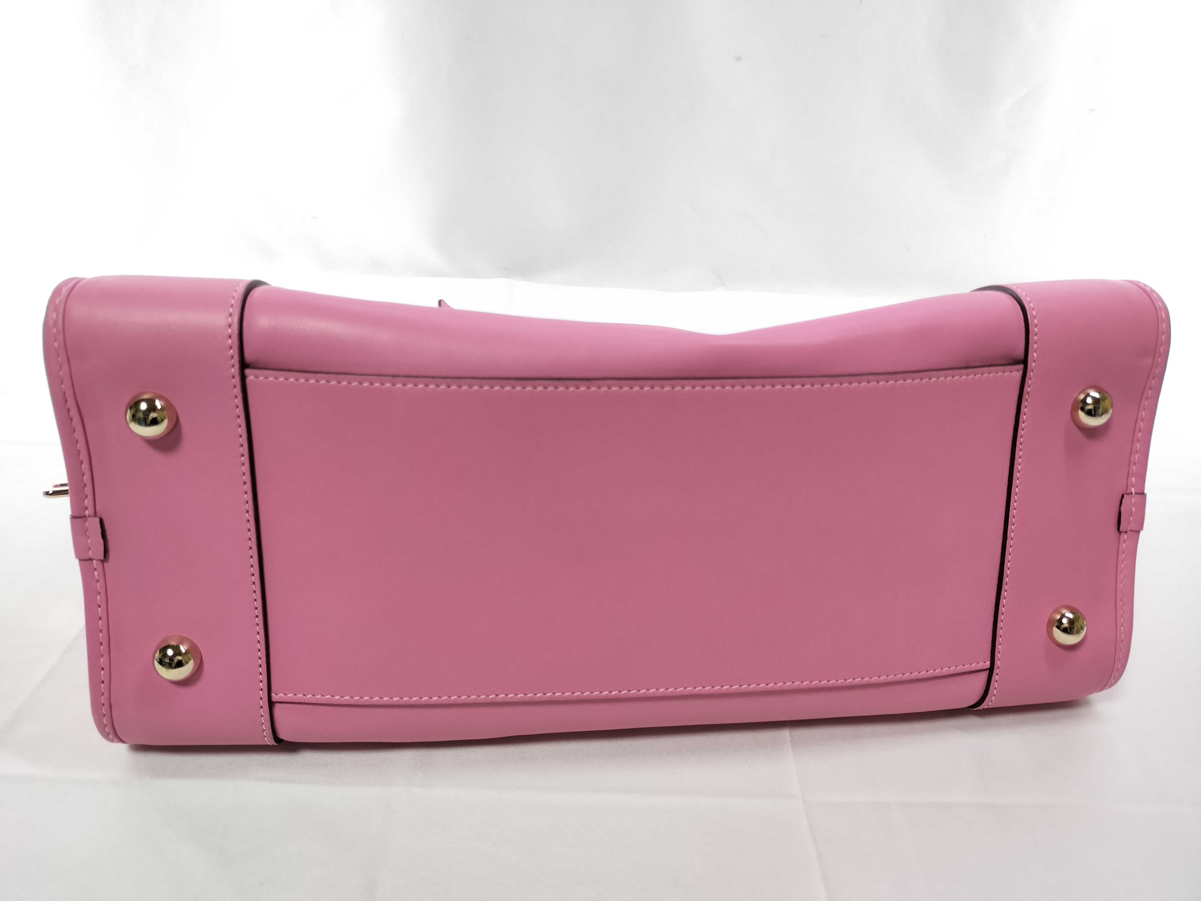 Amazona 36 Leather Handbag, Pink, with Dust Bag — view 8