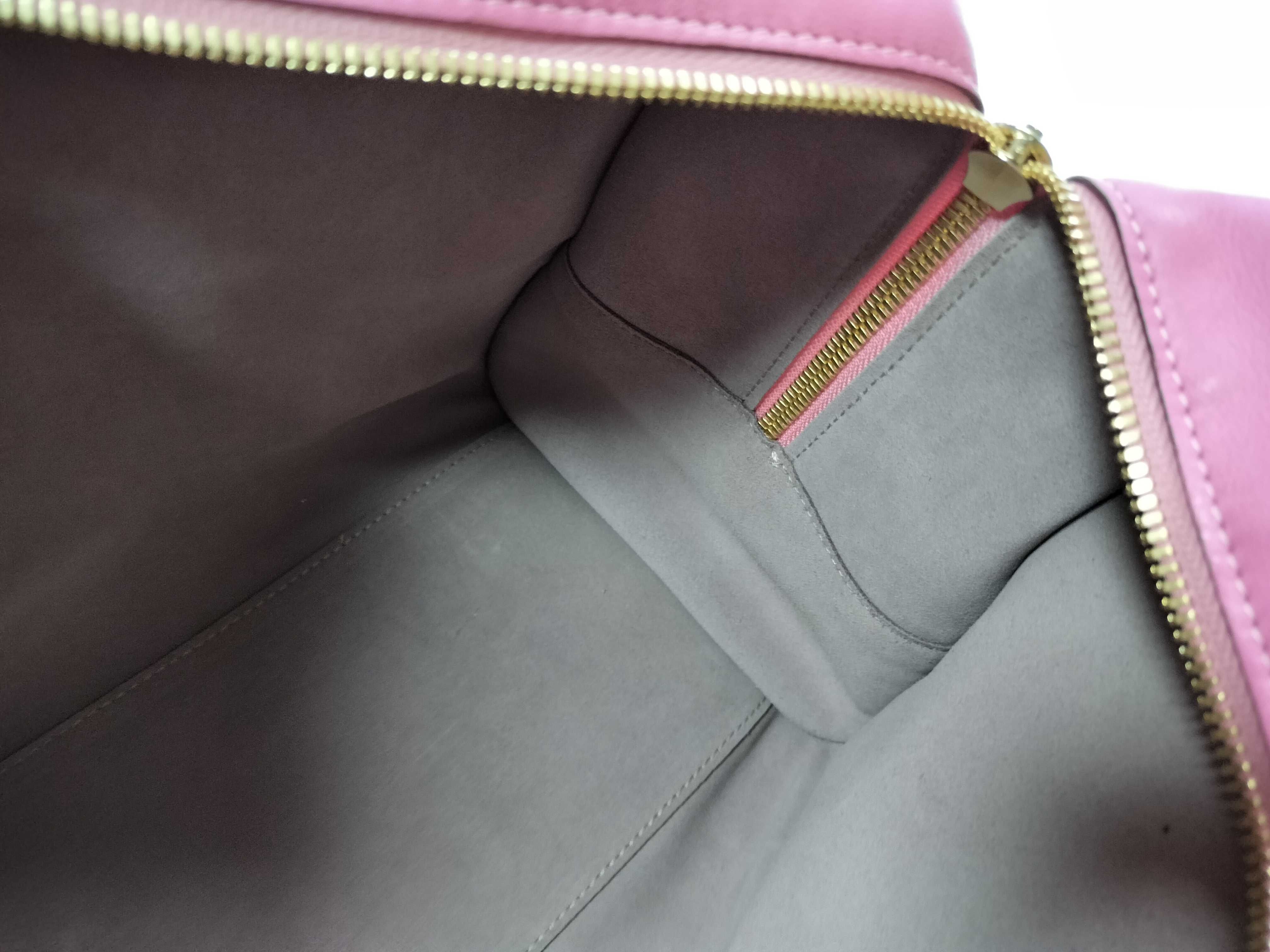 Amazona 36 Leather Handbag, Pink, with Dust Bag — view 9
