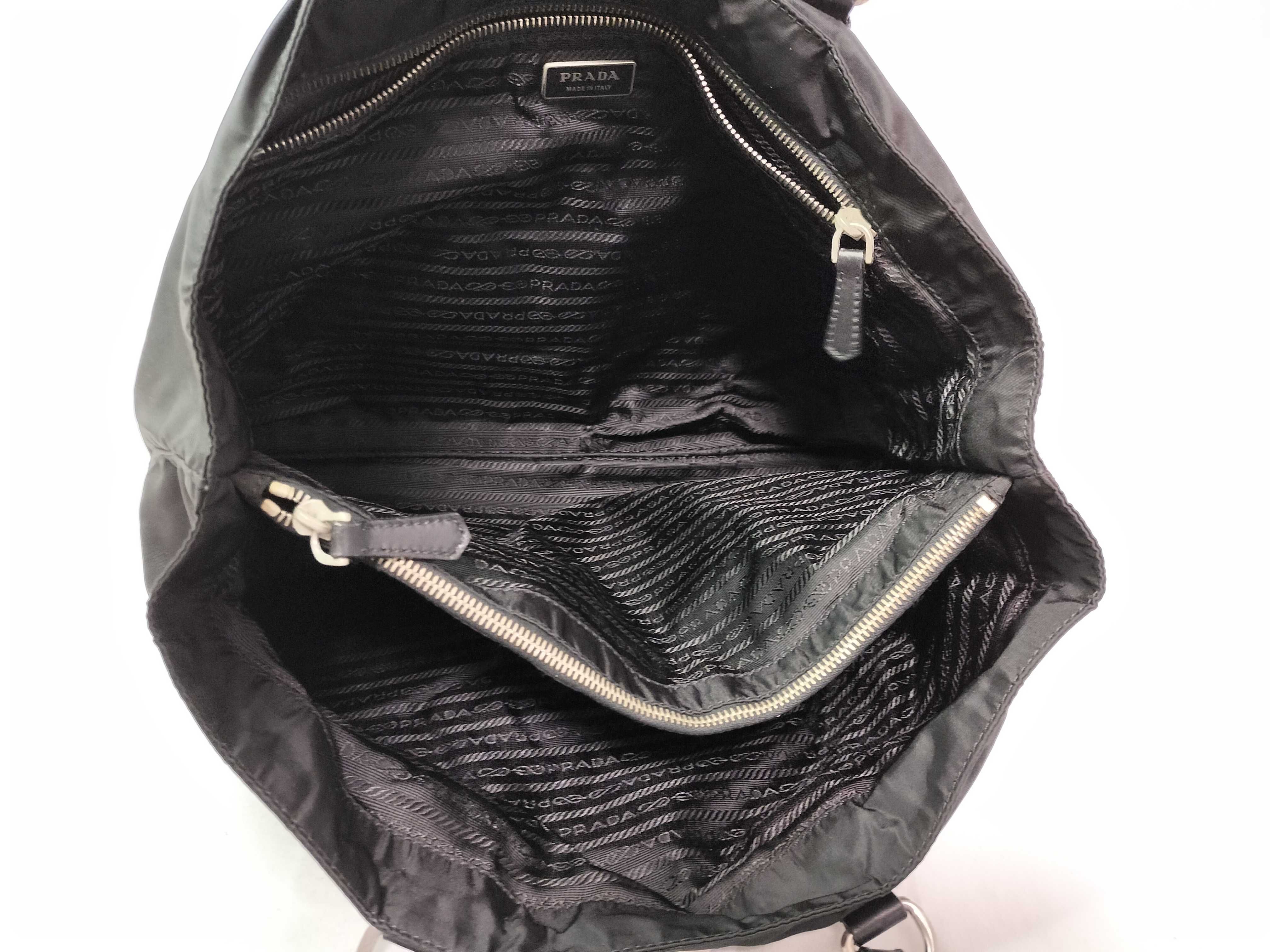 Nylon Prada Black Nylon Handbag — view 12