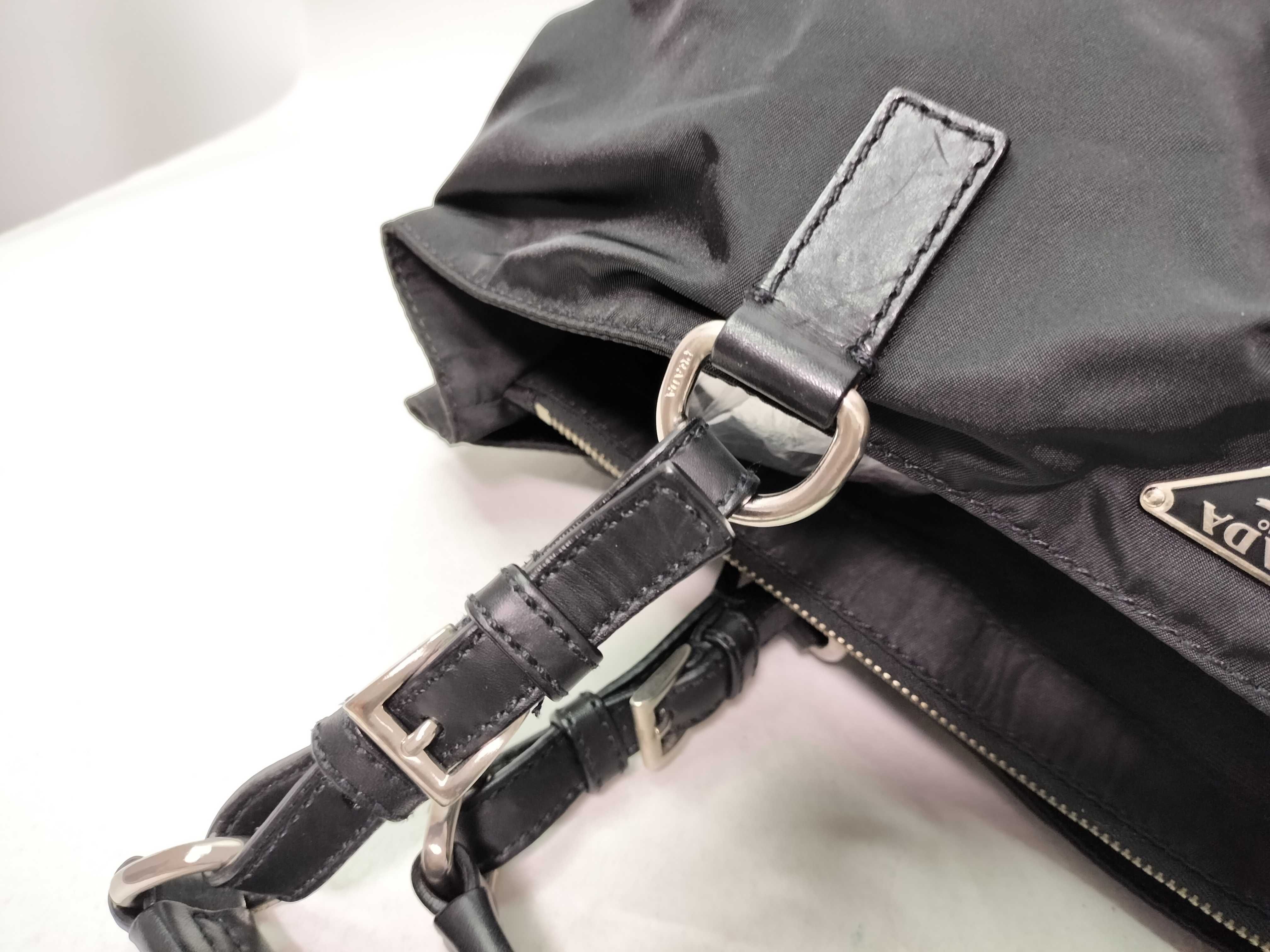 Nylon Prada Black Nylon Handbag — view 8
