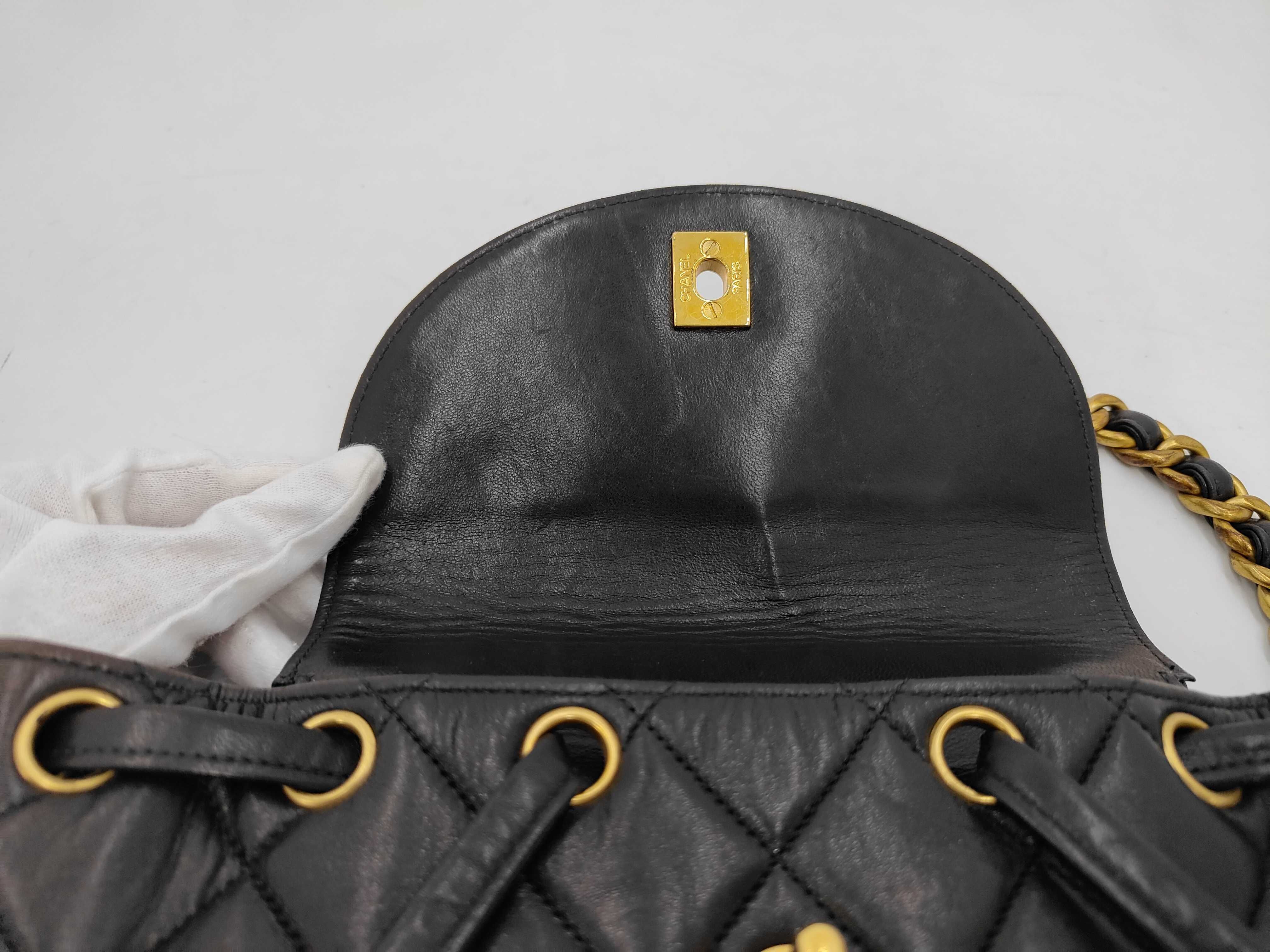 Matelassé Backpack, Turnlock Closure, Lambskin, with Seal and Card. — view 8