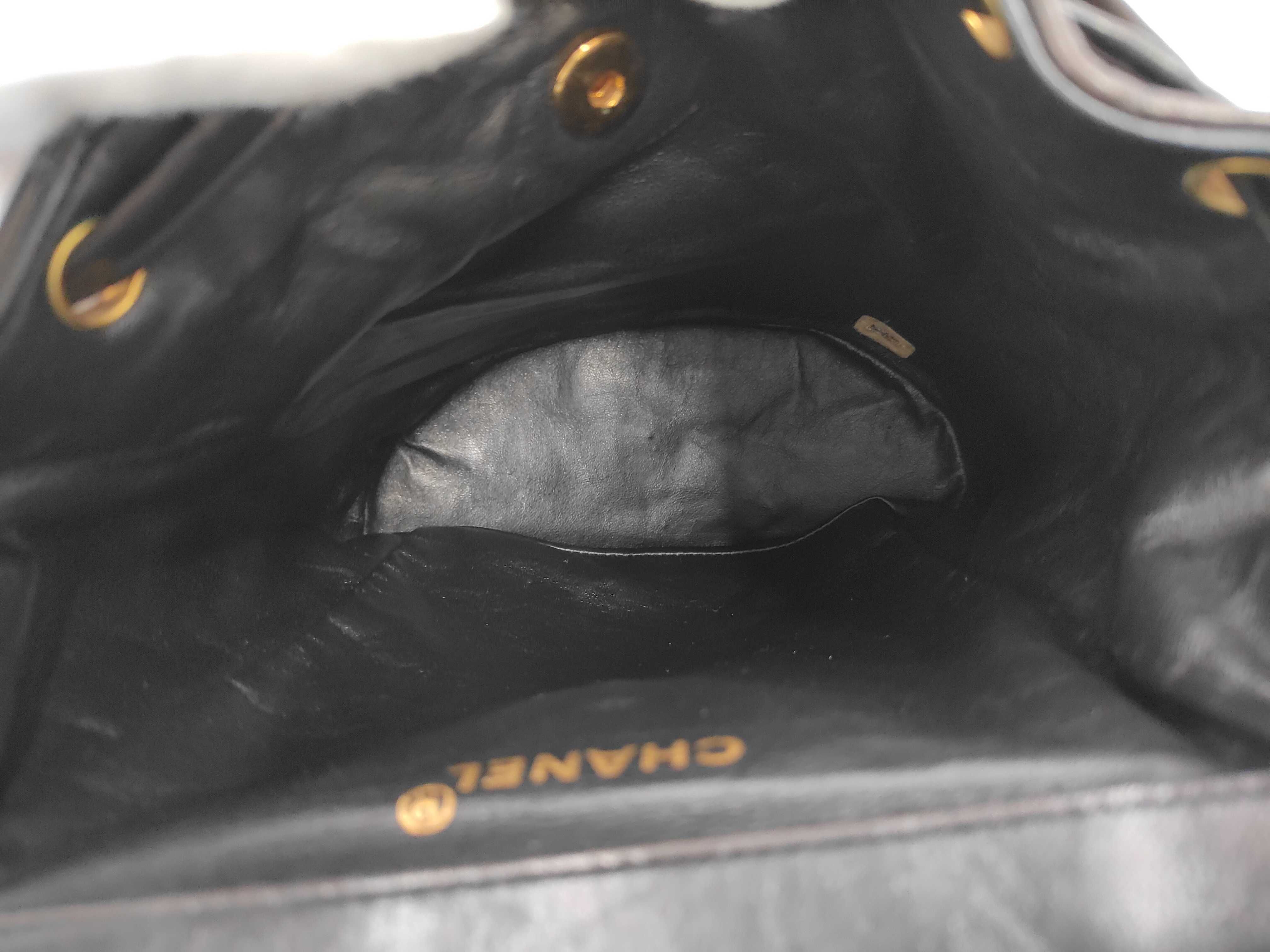 Matelassé Backpack, Turnlock Closure, Lambskin, with Seal and Card. — view 9